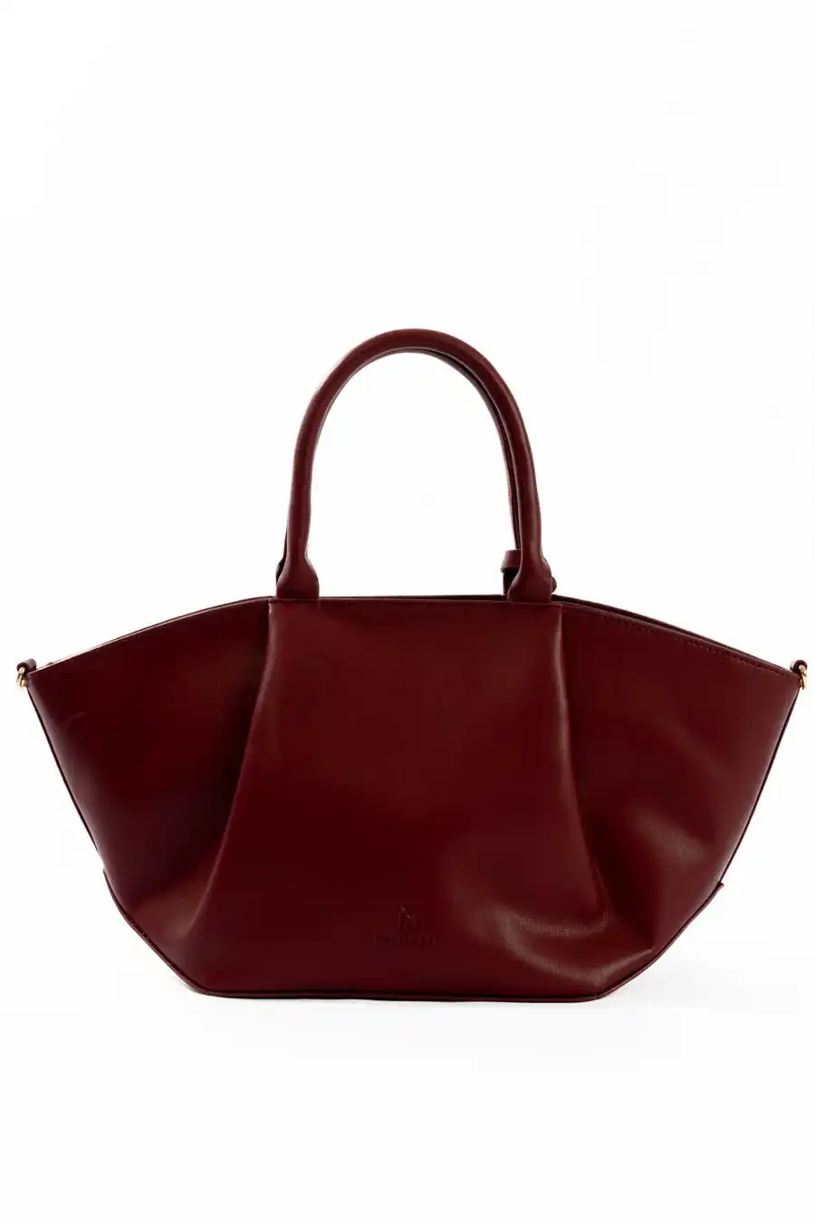 Women’s Burgundy Leather Handbag - Image 6