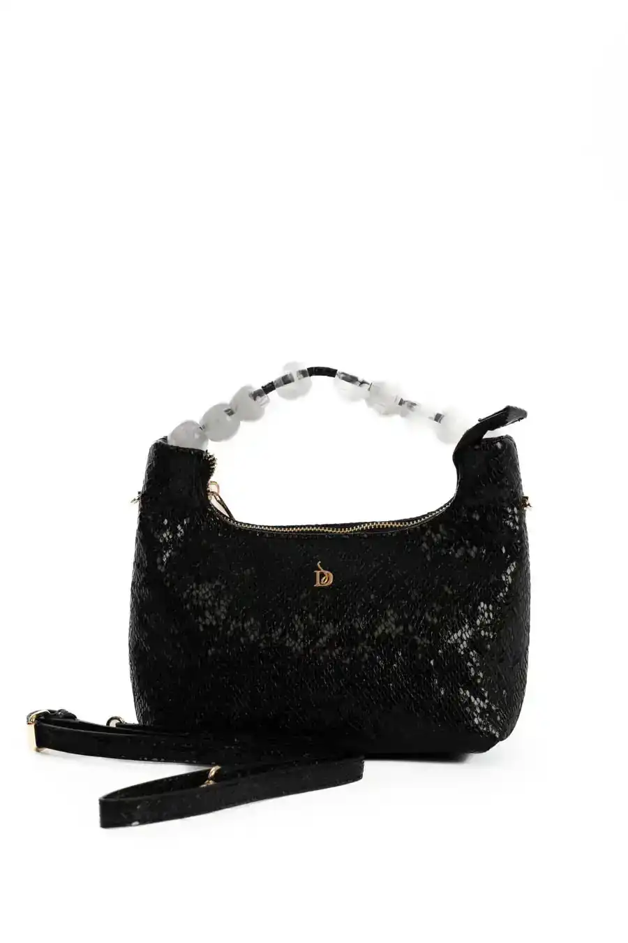 Shiny Reptile Pattern Evening Mini Bag - Image 2