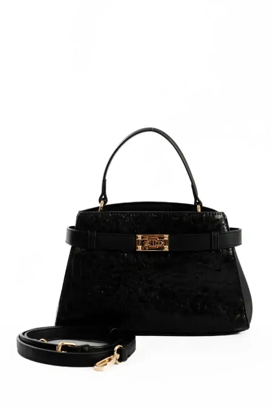 Simple & Elegant Solid Handbag - Image 2