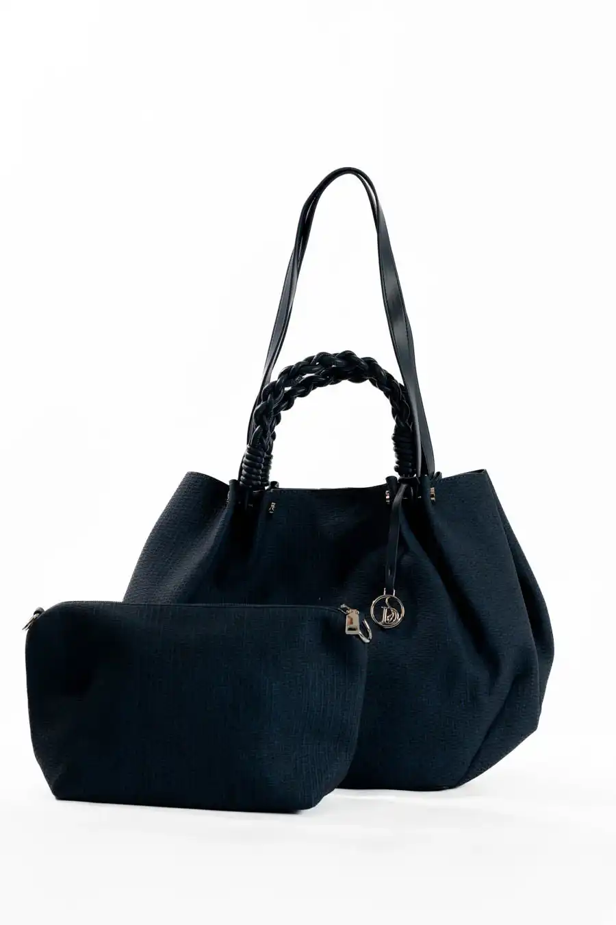 Midnight Braided Shoulder Bag - Image 3