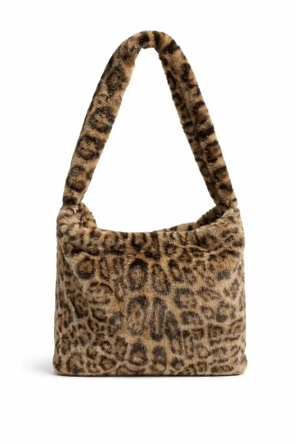 Leopard Faux Fur Shoulder Bag