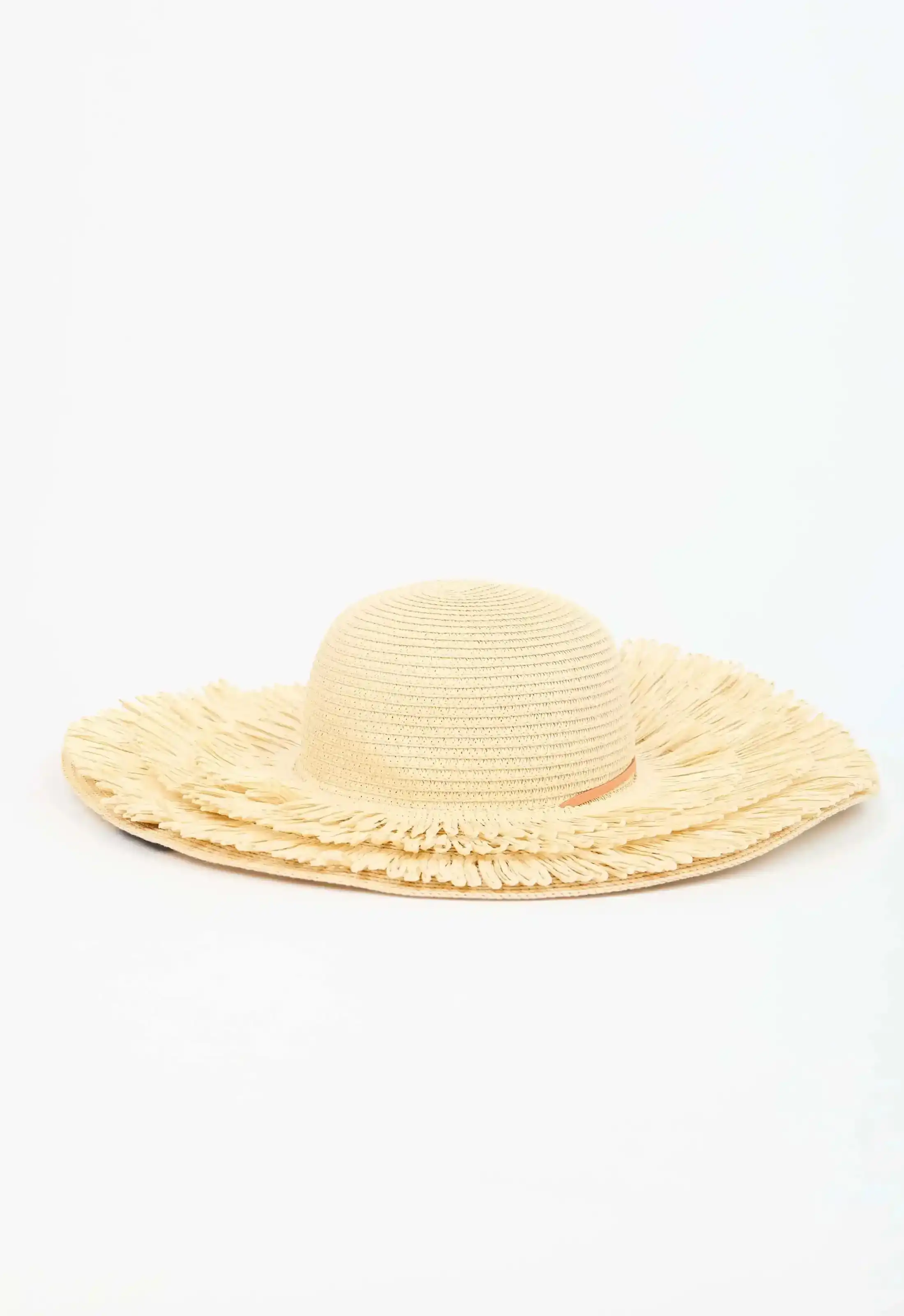 Fringed Edge Straw Sun Hat - Image 5