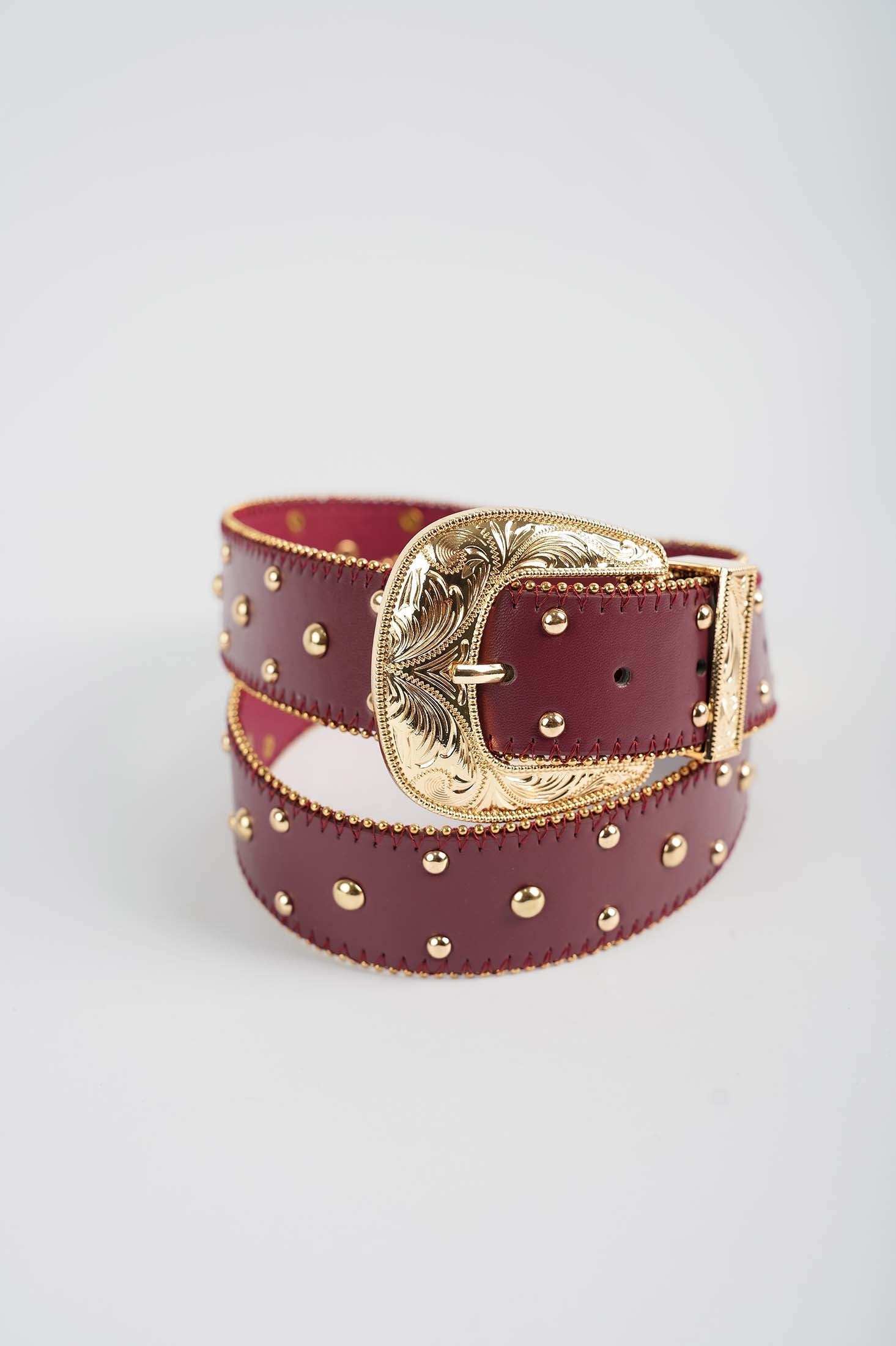 Western Embossed Studded Belt - Image 2