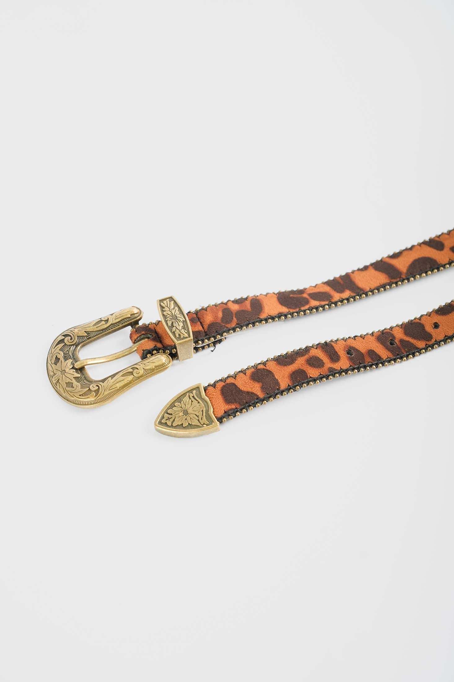 Leopard Western Embossed Belt - Image 3