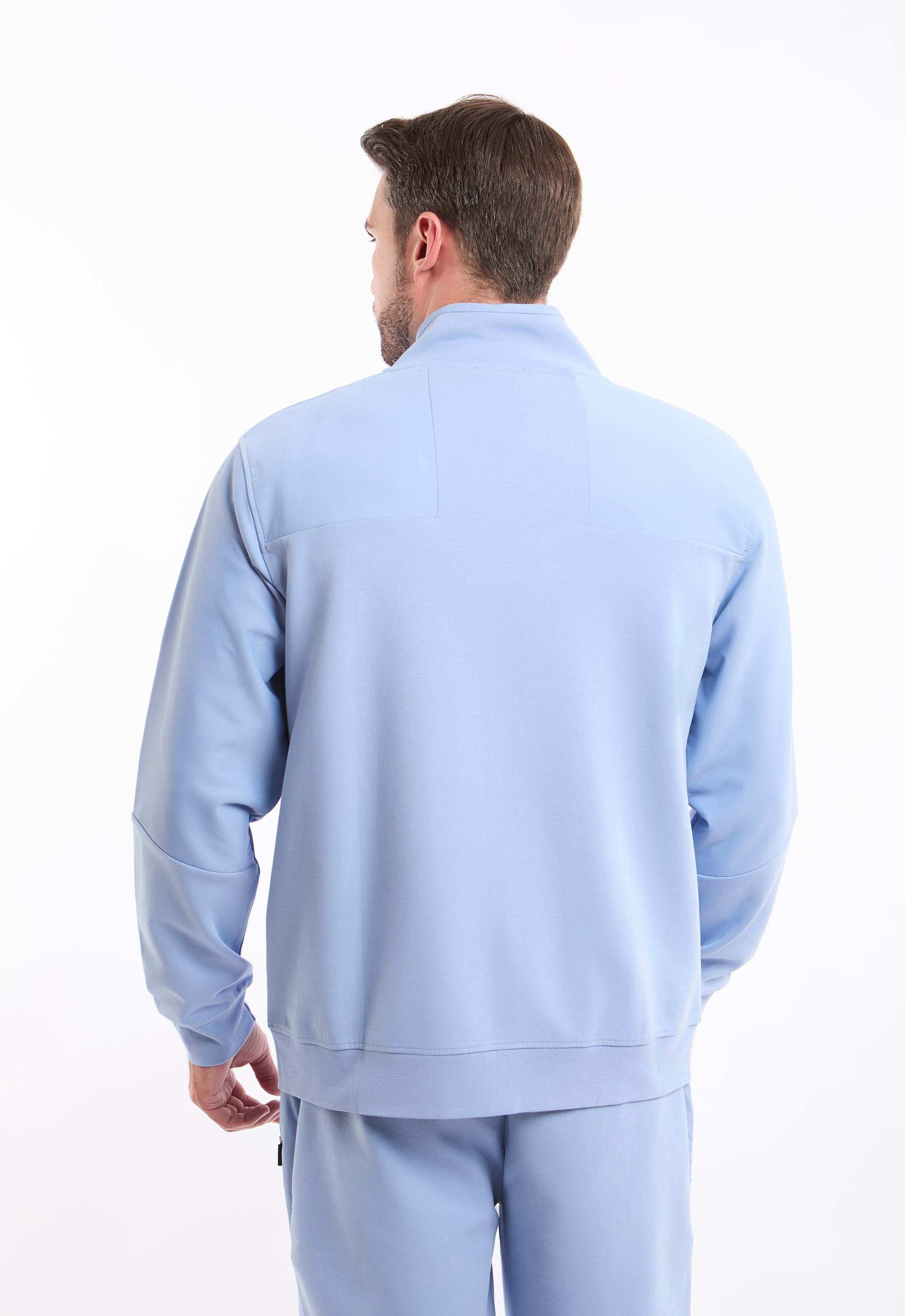 Stand Collar Zipped Solid Jacket - Image 3