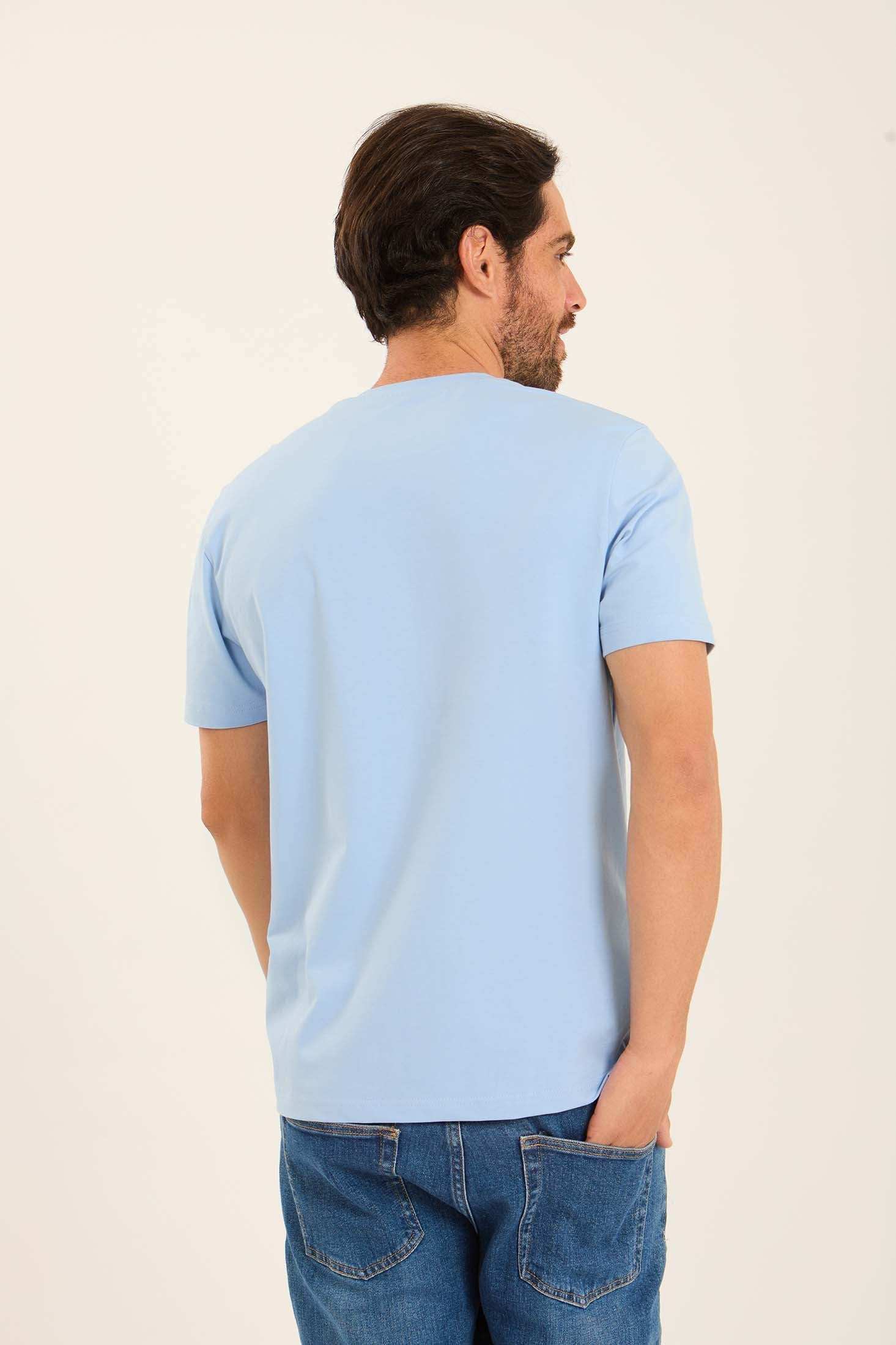 Round Neck Regular Fit Cotton Tee - Image 3
