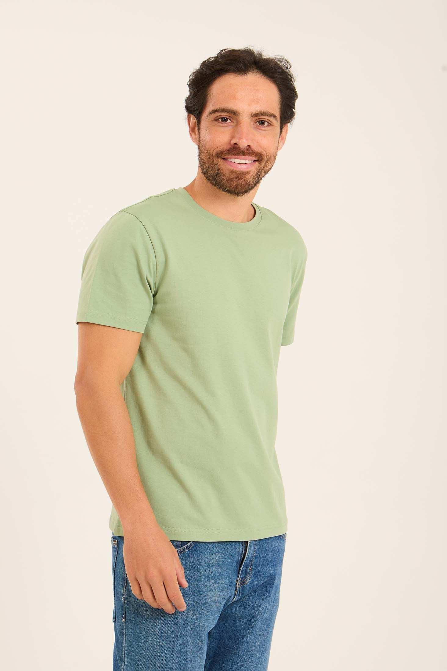Round Neck Regular Fit Cotton Tee - Image 2