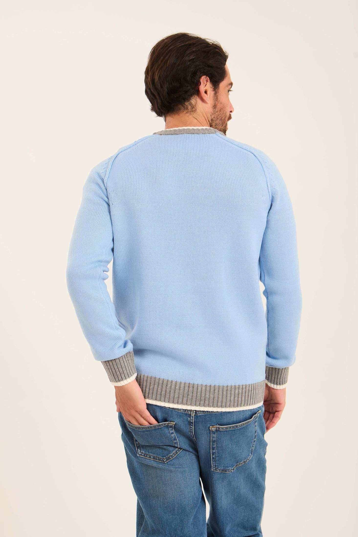 Men Regular Fit Pullover Blue - Image 3