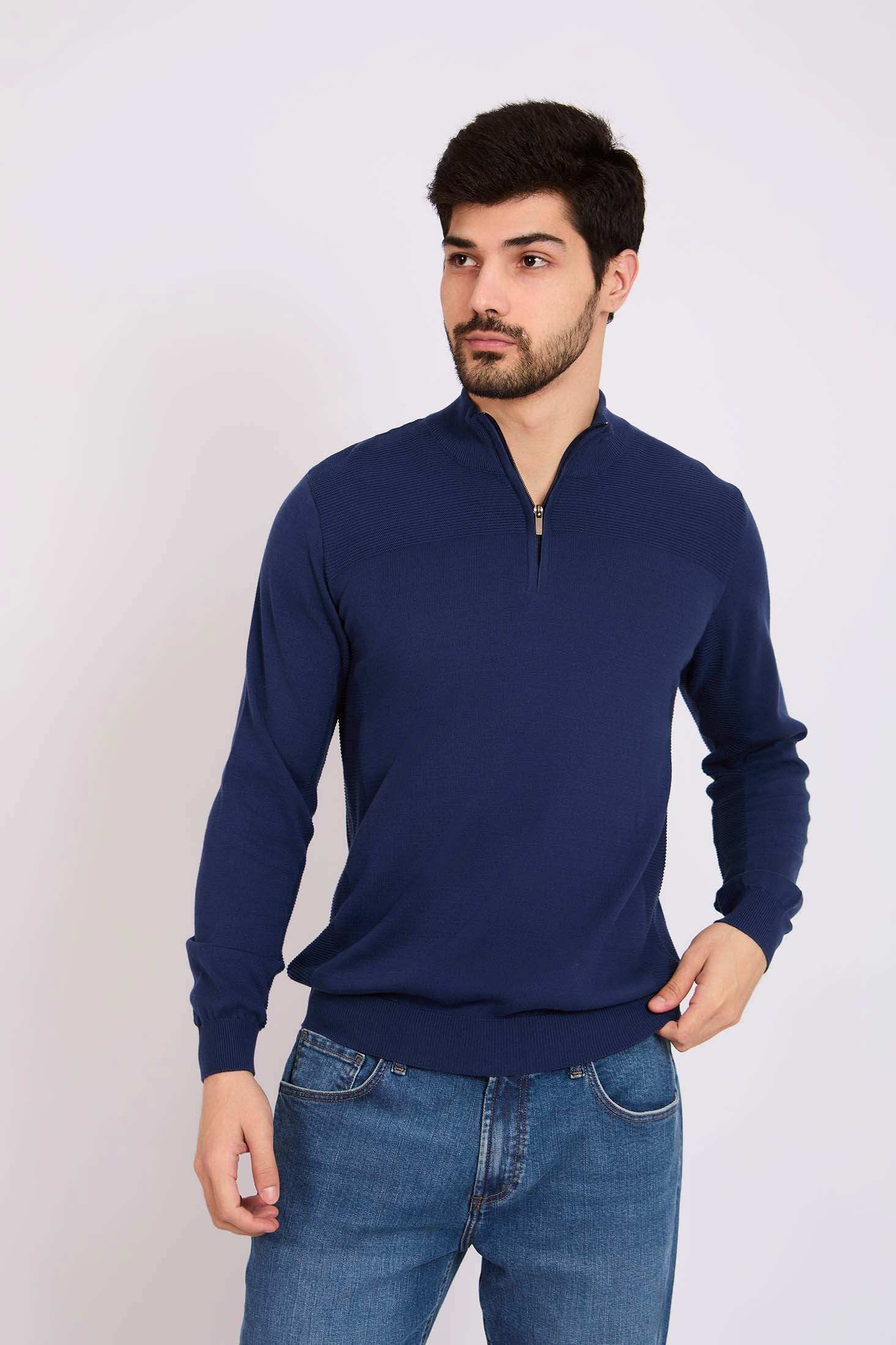 Men Regular Fit Pullover Navy - Image 2