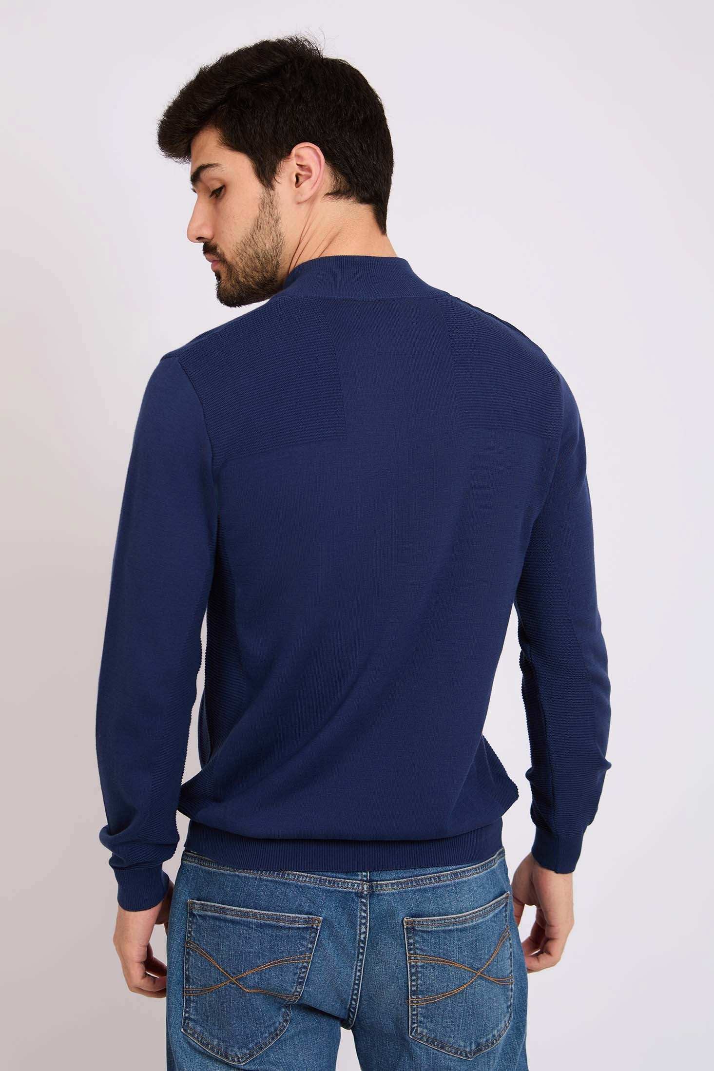 Men Regular Fit Pullover Navy - Image 4