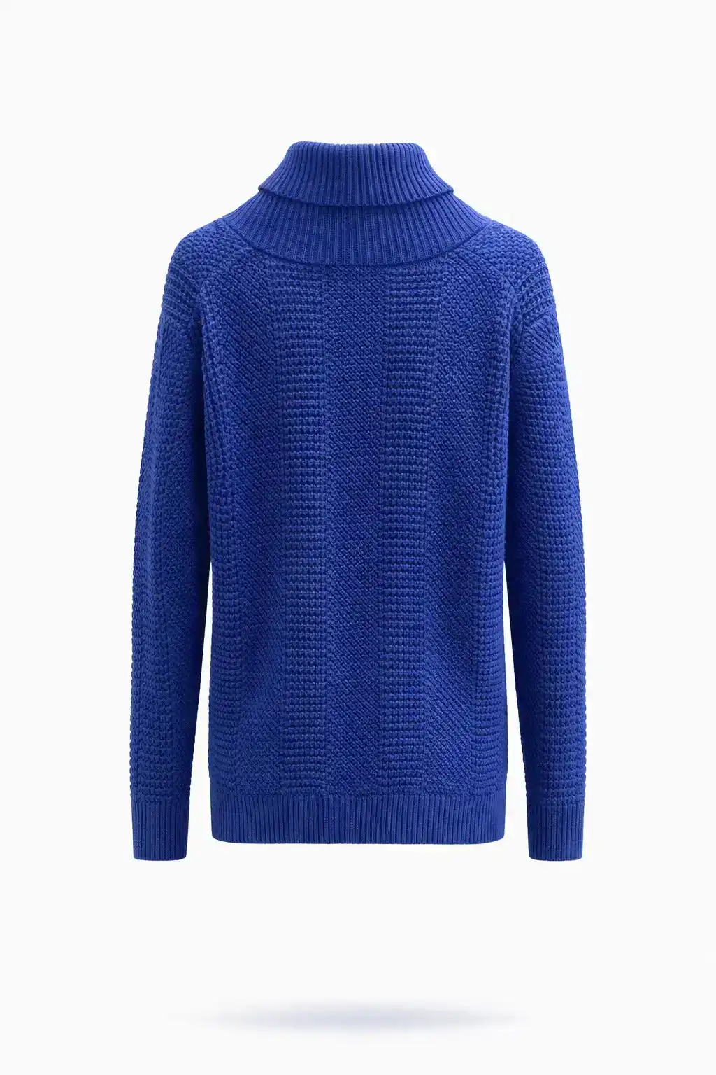 Textured Shawl Collar Knit Sweater - Image 2