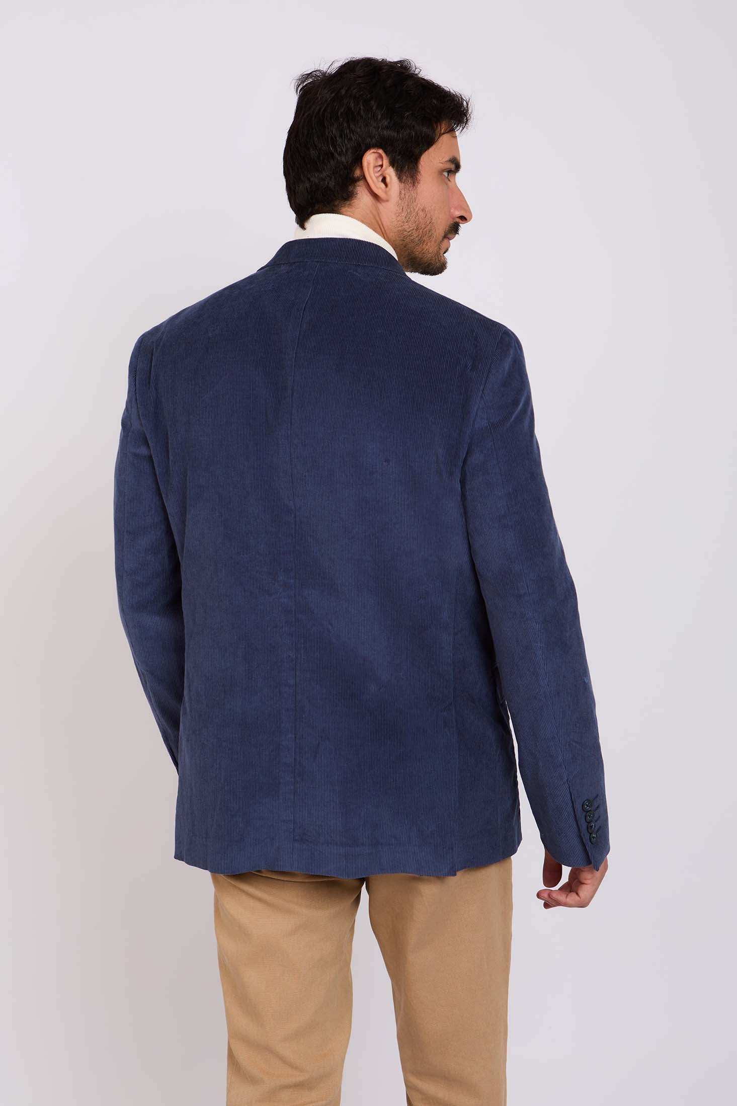 Men Regular Fit Blazer Navy - Image 4