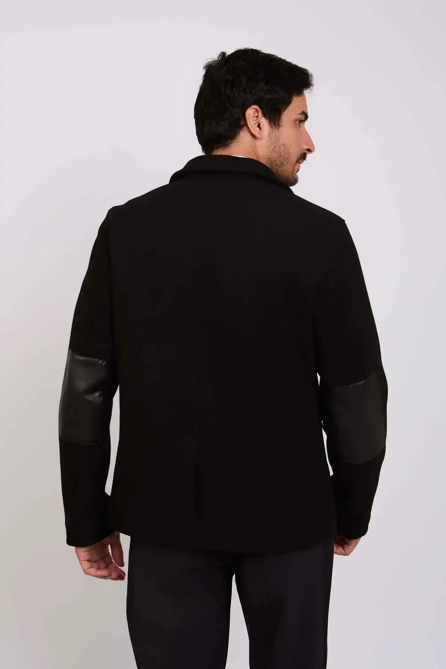 Men Slim Fit Jacket Black - Image 4