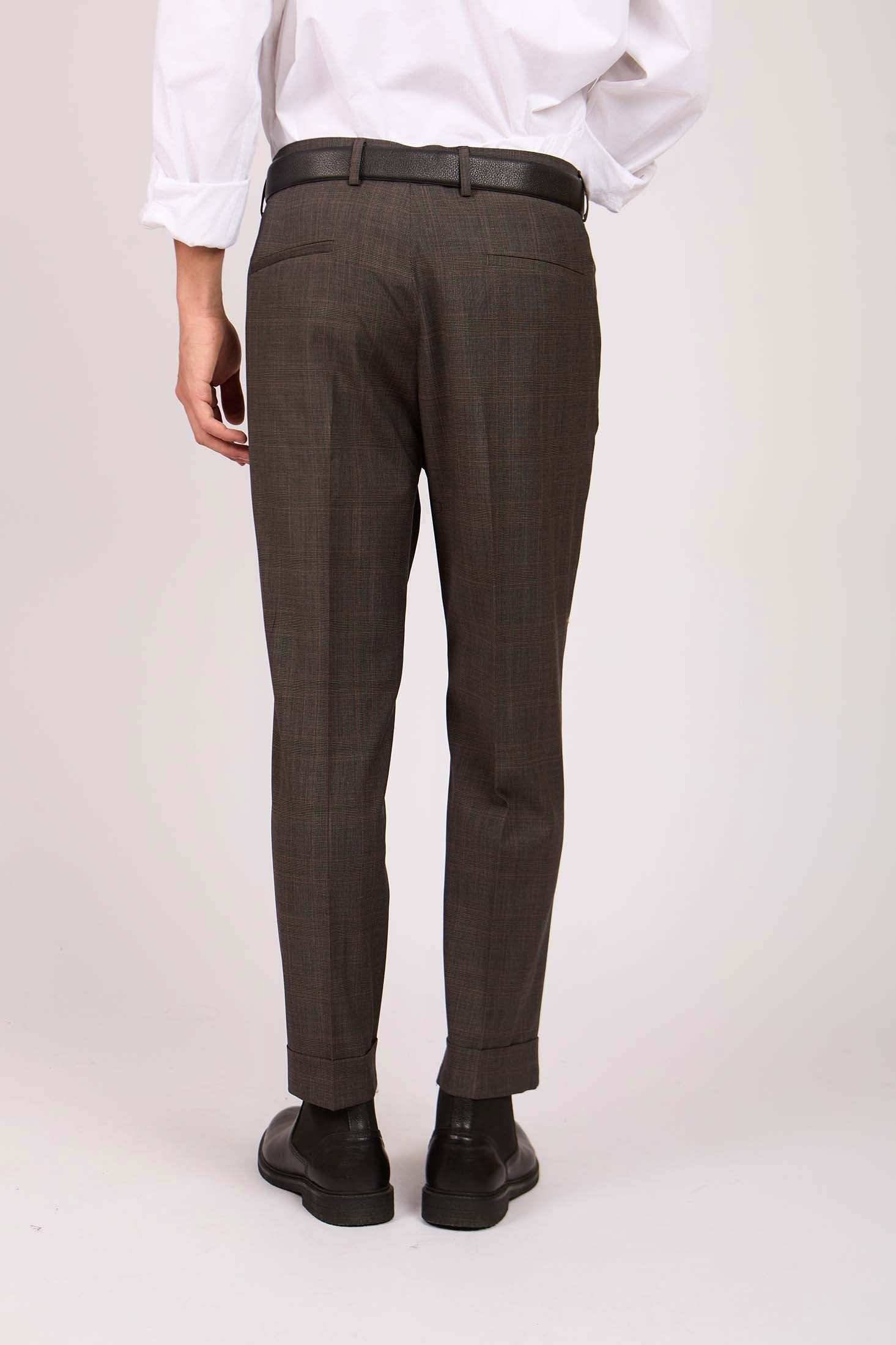 Men Regular Fit Pants Brown - Image 4