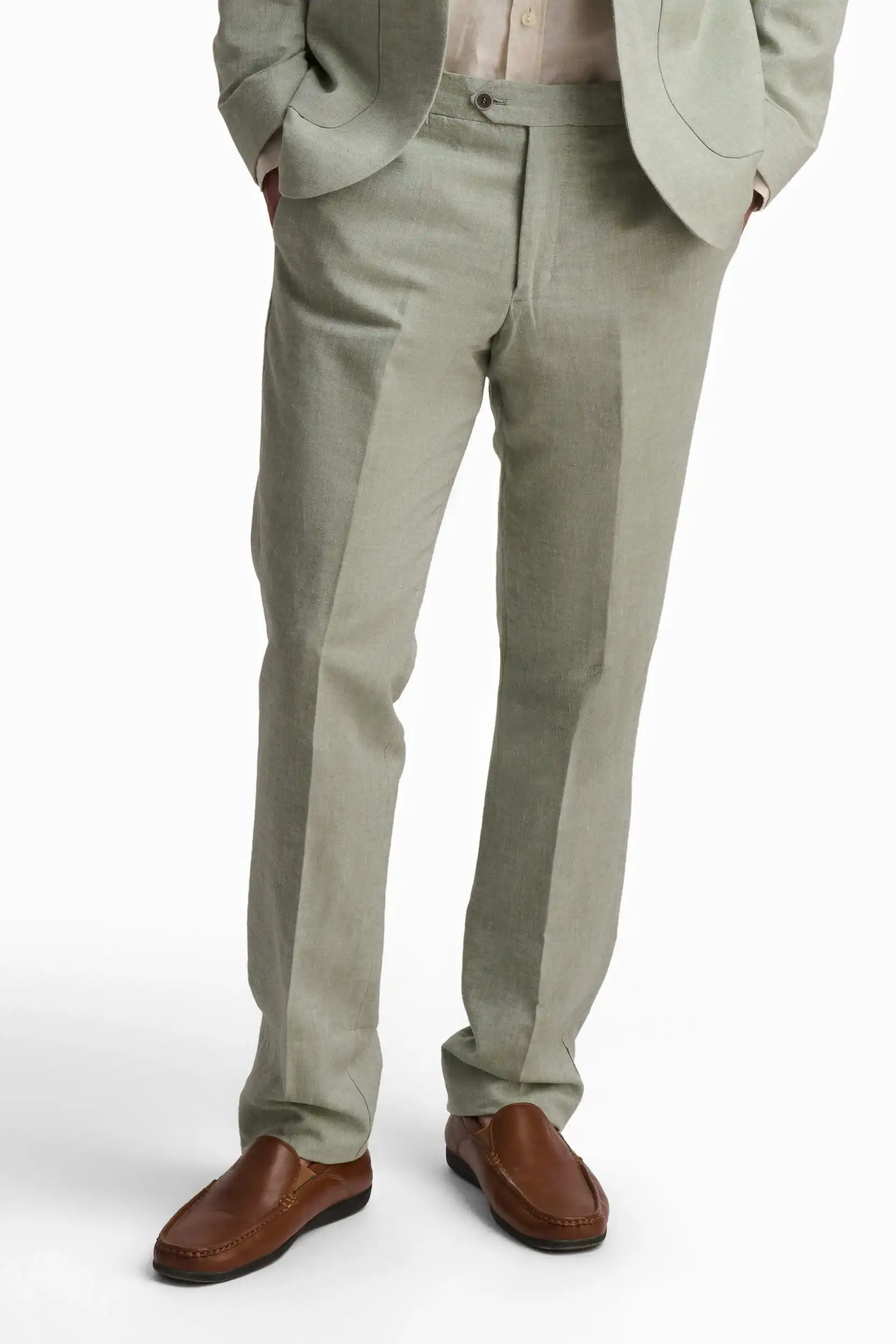 Linen-Cotton Suit Pants - Image 3
