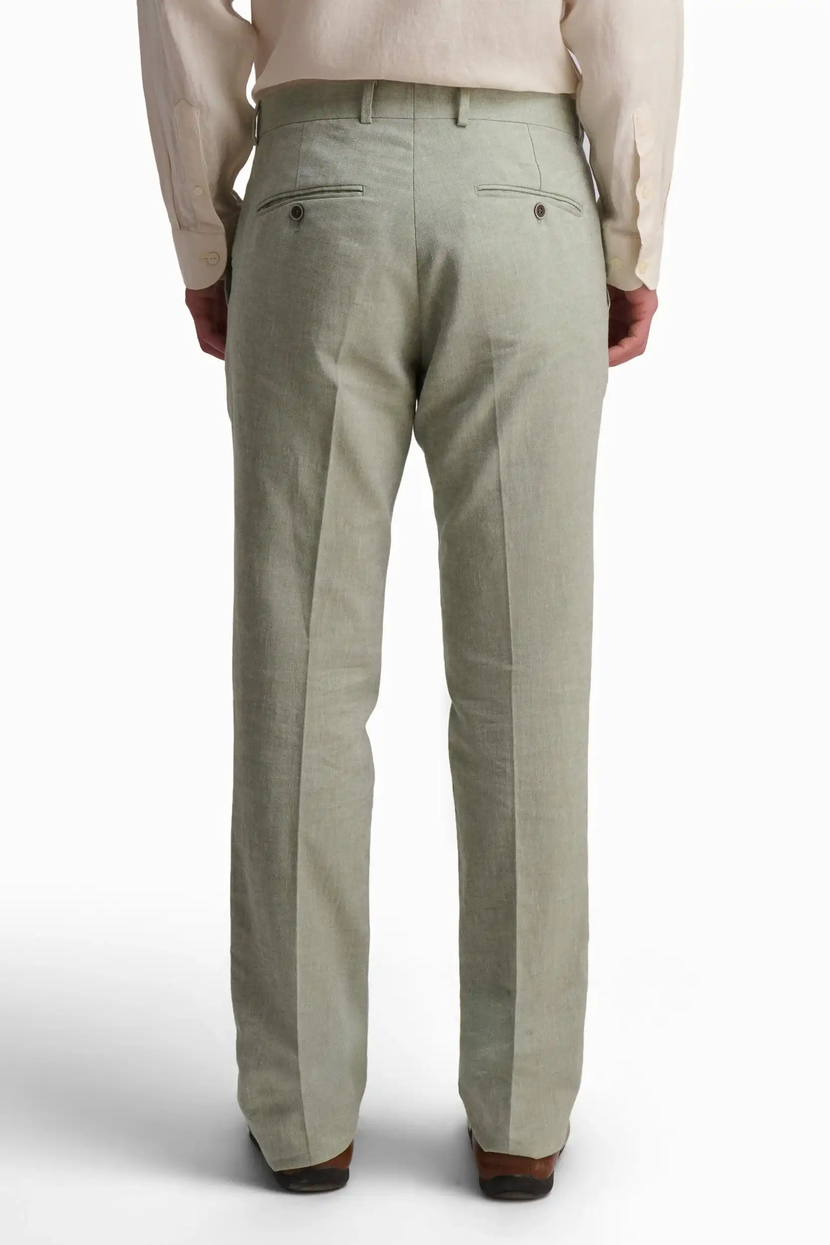 Linen-Cotton Suit Pants - Image 4