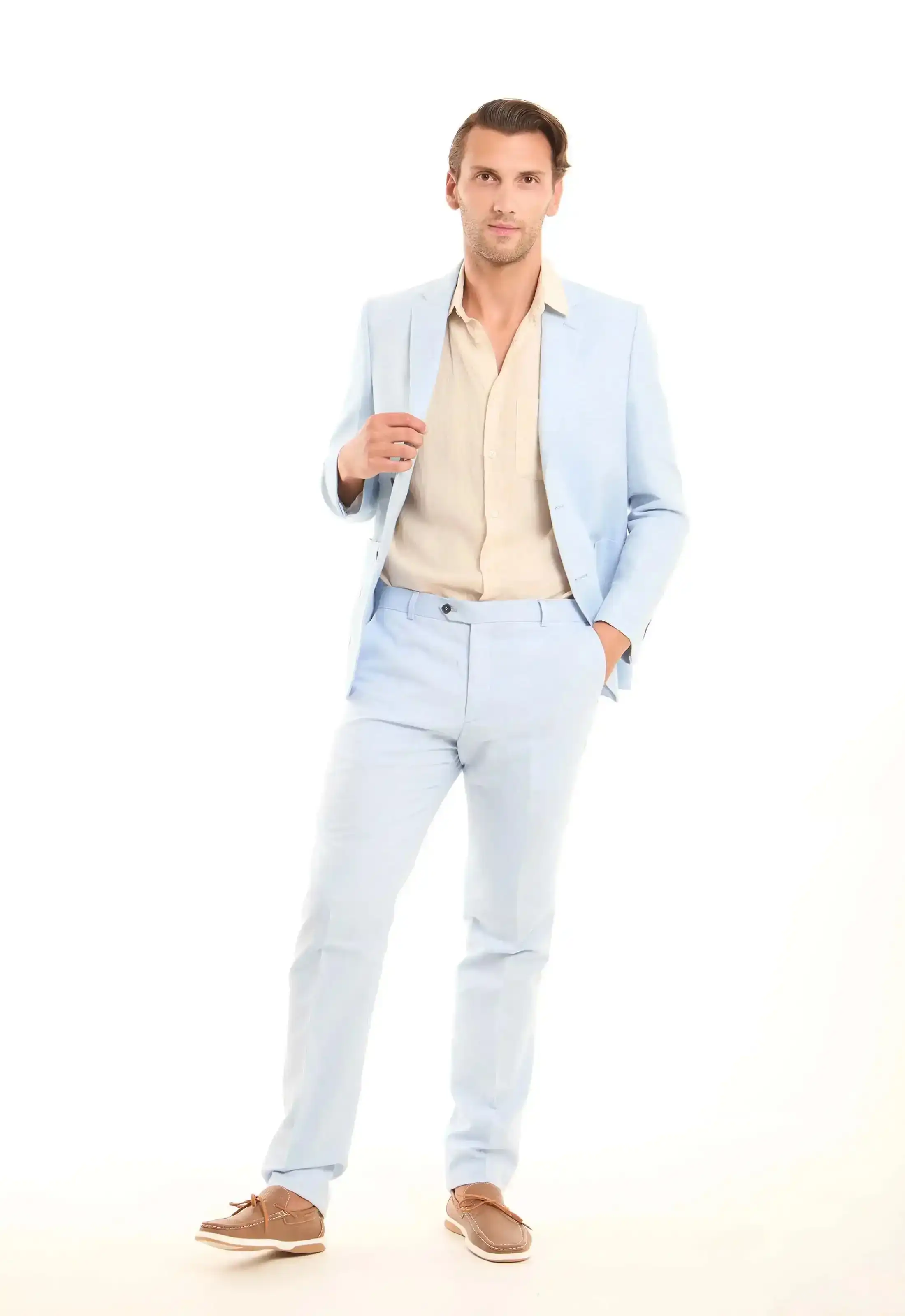 Linen-Cotton Suit Pants - Image 5