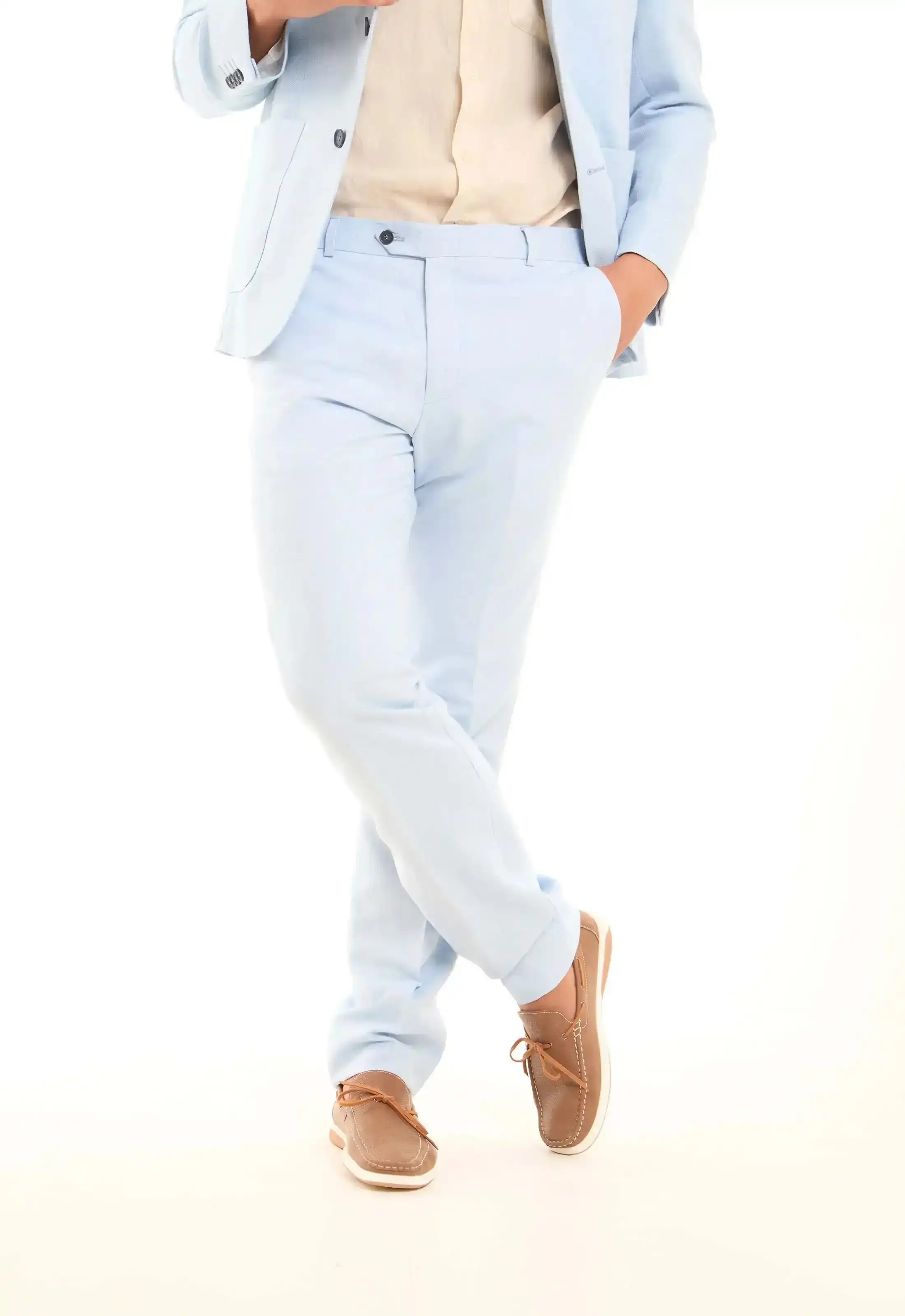 Linen-Cotton Suit Pants - Image 6