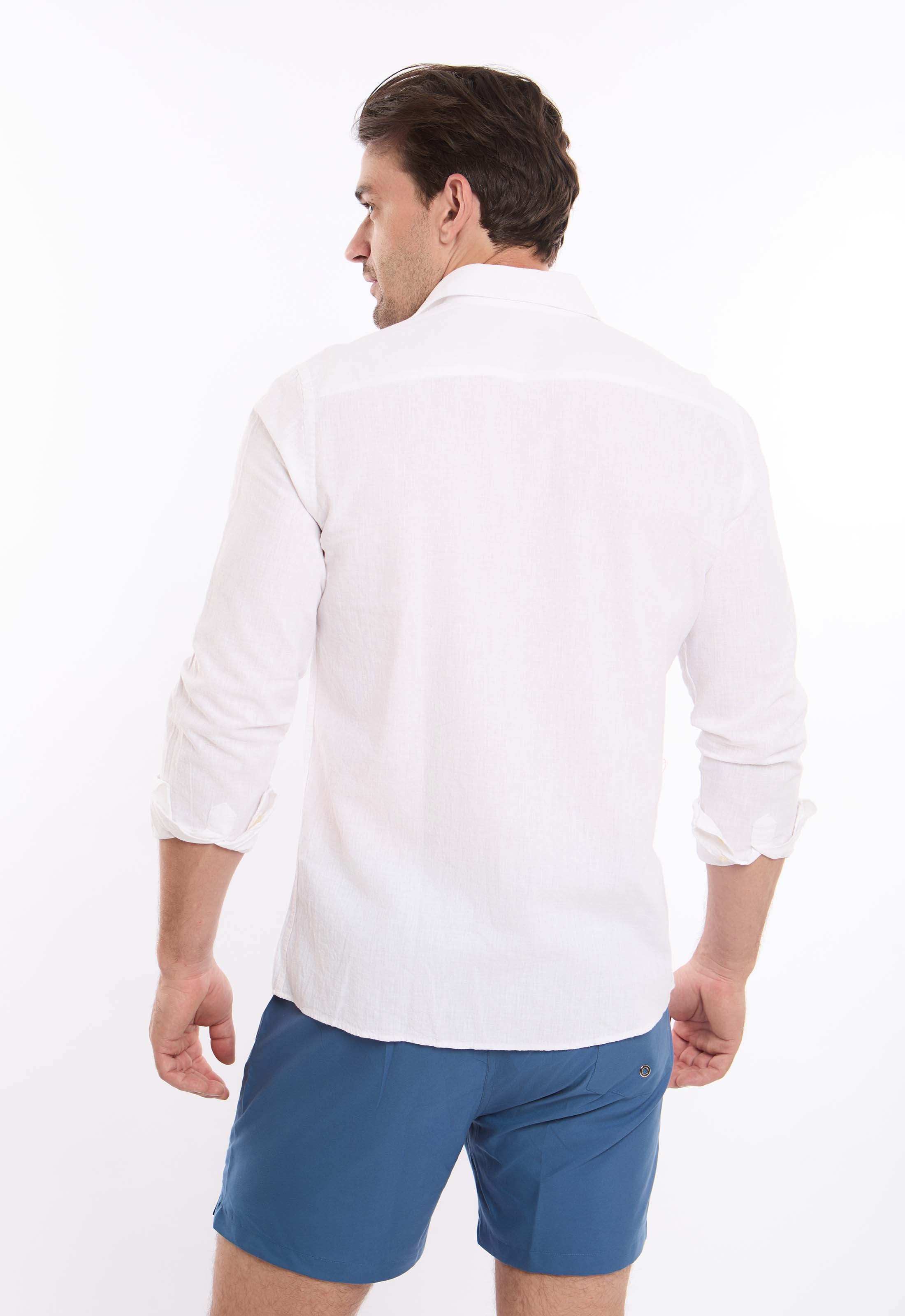 Regular Fit Cotton Textured Shirt - Image 3