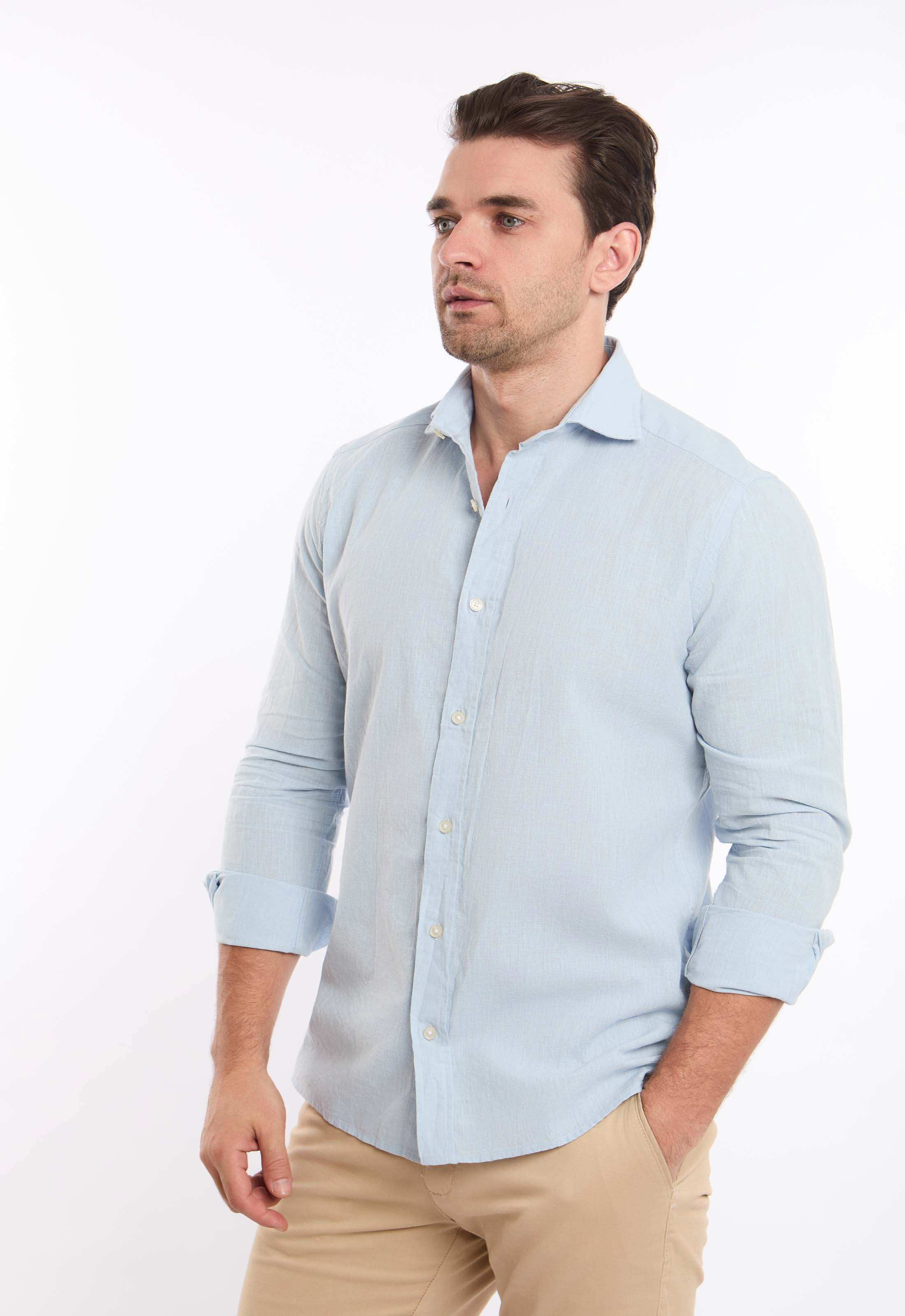 Regular Fit Cotton Textured Shirt - Image 2