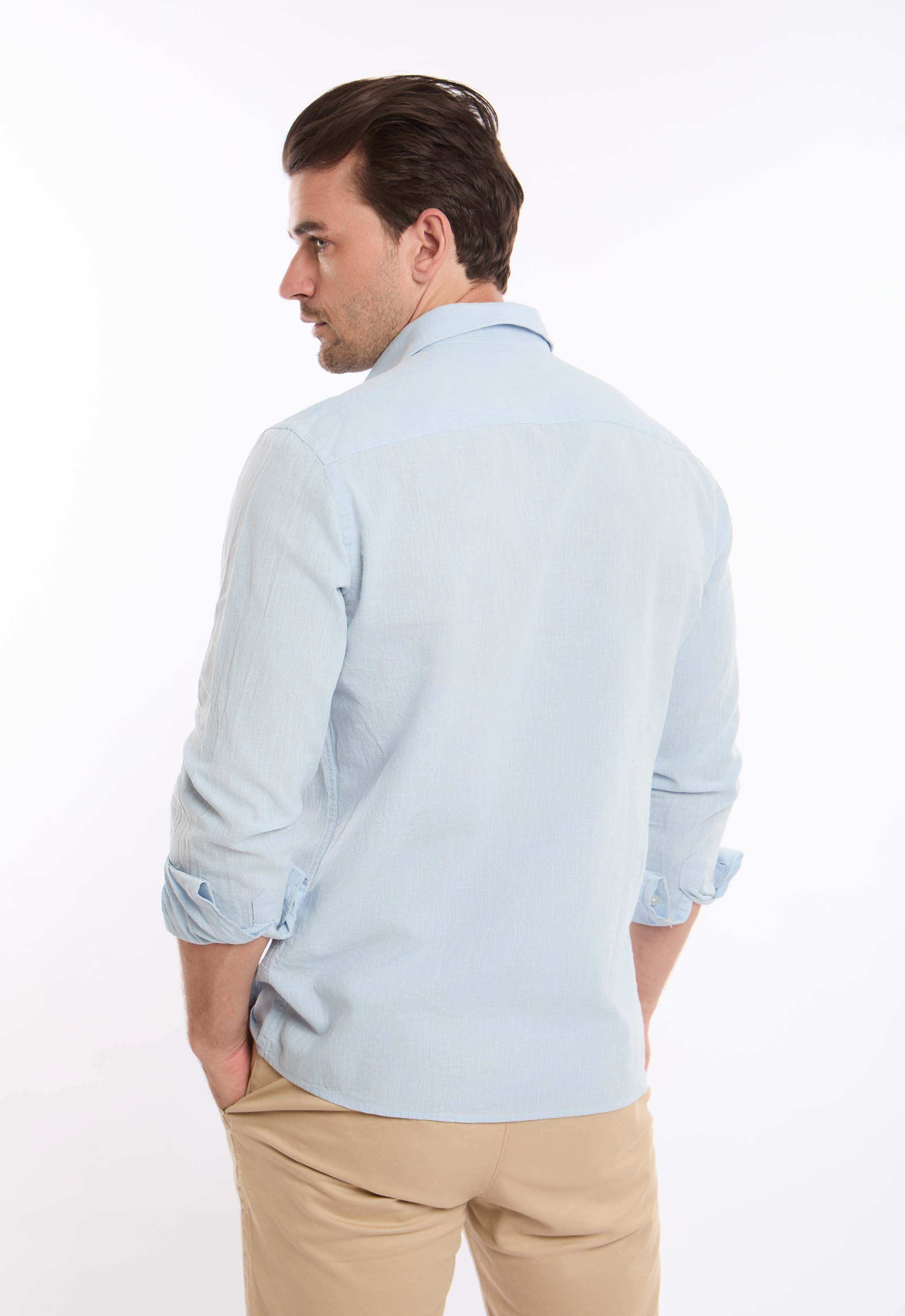 Regular Fit Cotton Textured Shirt - Image 3