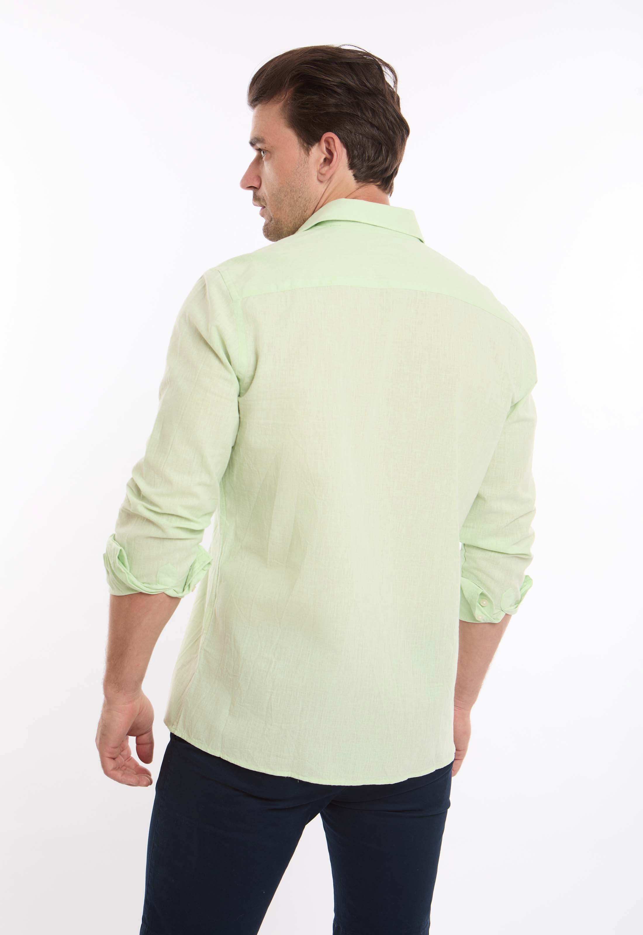 Regular Fit Cotton Textured Shirt - Image 3