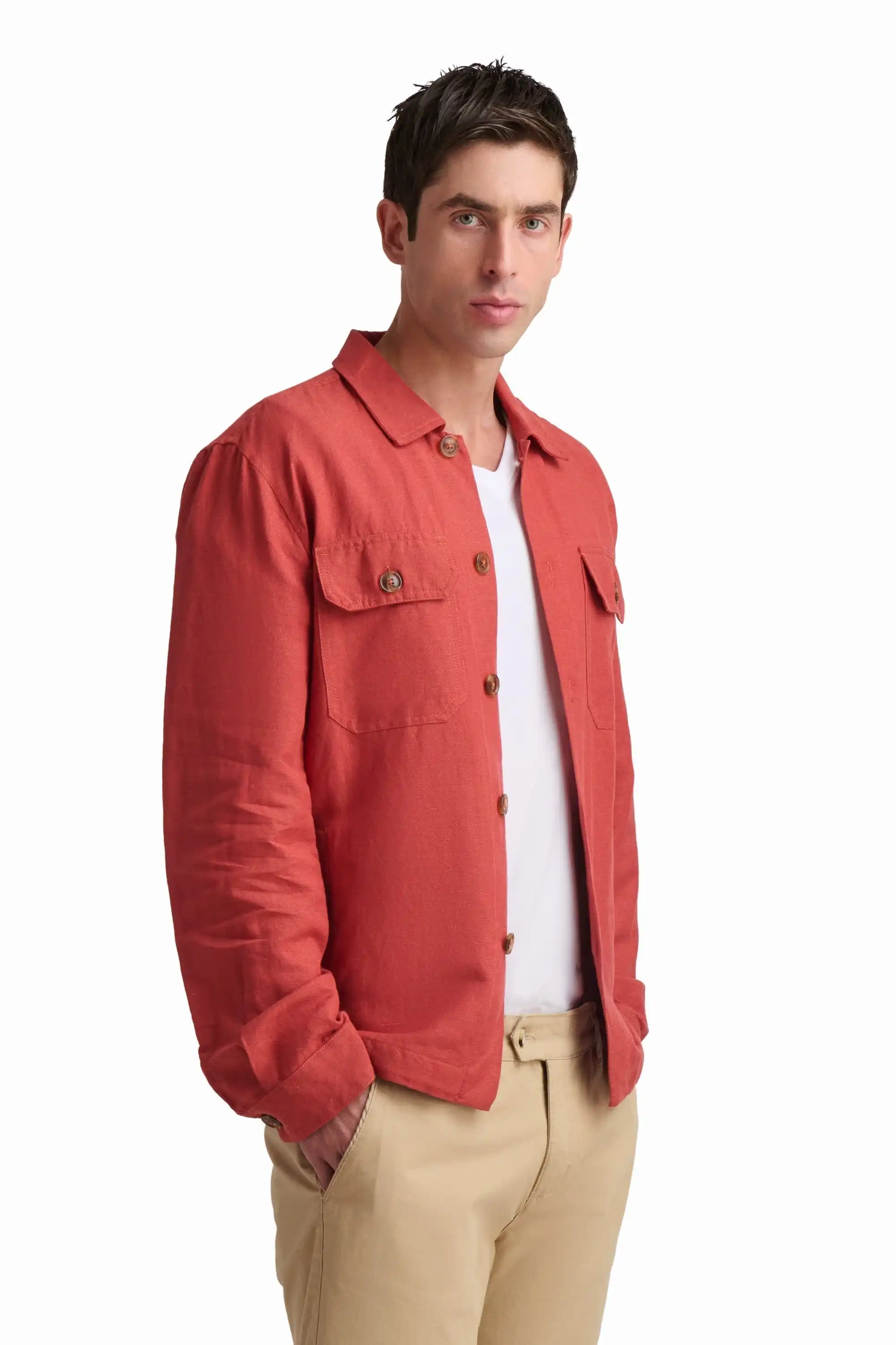 Rust Utility Shirt Jacket - Image 4