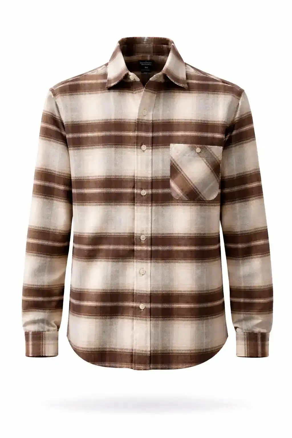 Plaid Button-Up Shirt