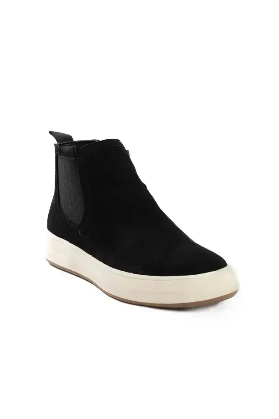 Genuine Leather Half Boot with Elastic Side Panels - Image 2