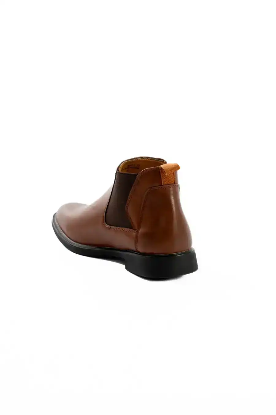 PU & Textile Half Boot with Elastic Side Panels - Image 4