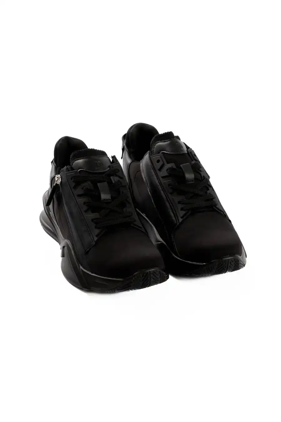 Black Velocity Zip Sneakers