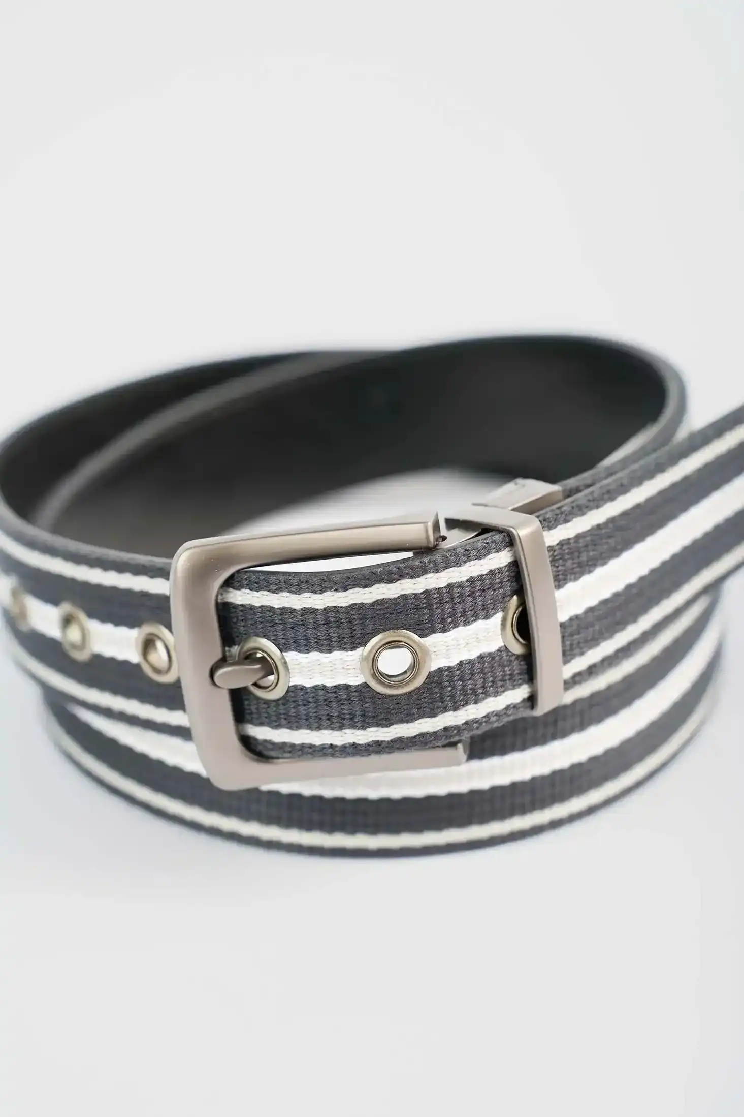 Premium Striped Reversible Casual Belt - Image 4