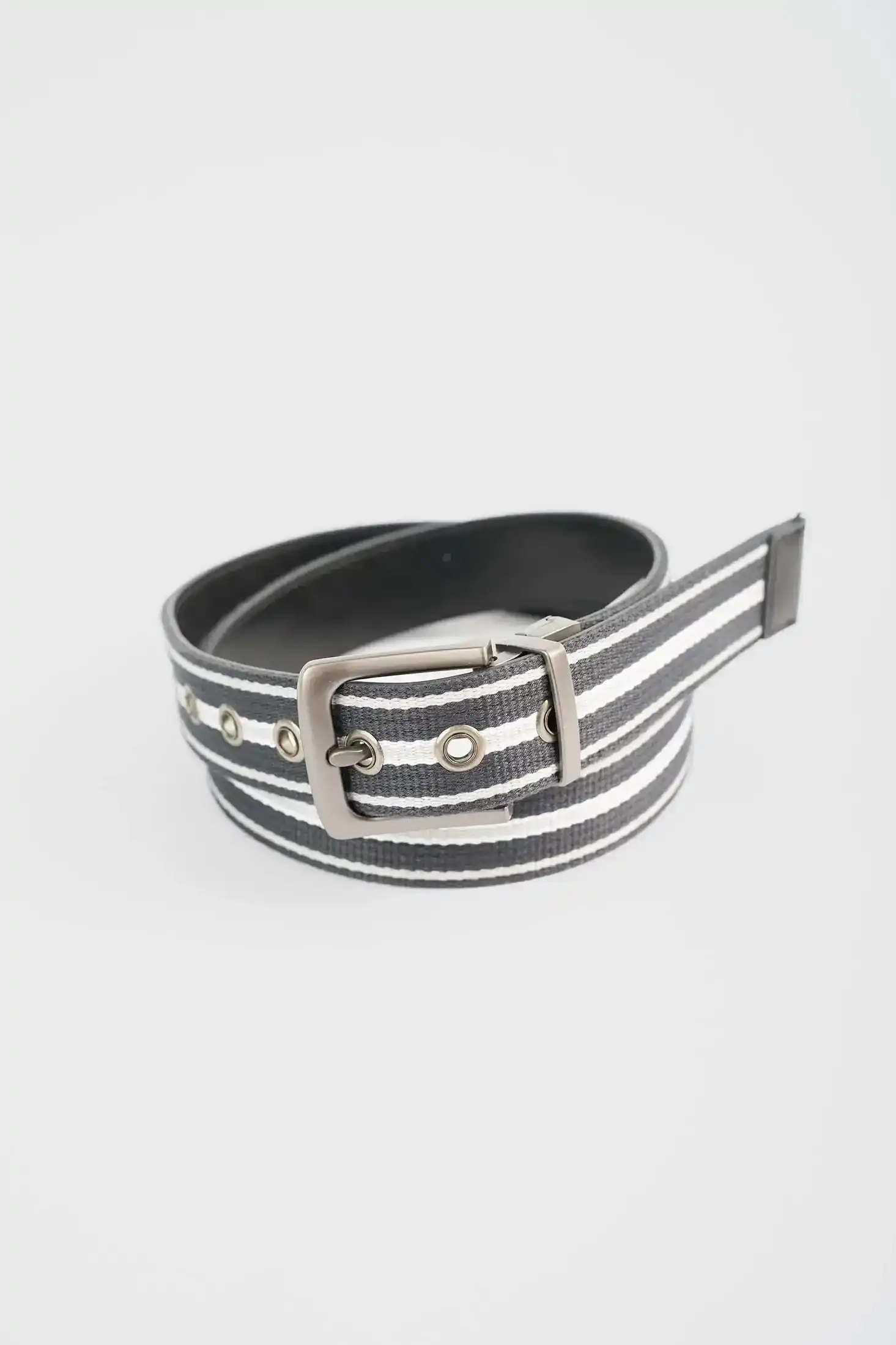 Premium Striped Reversible Casual Belt - Image 5