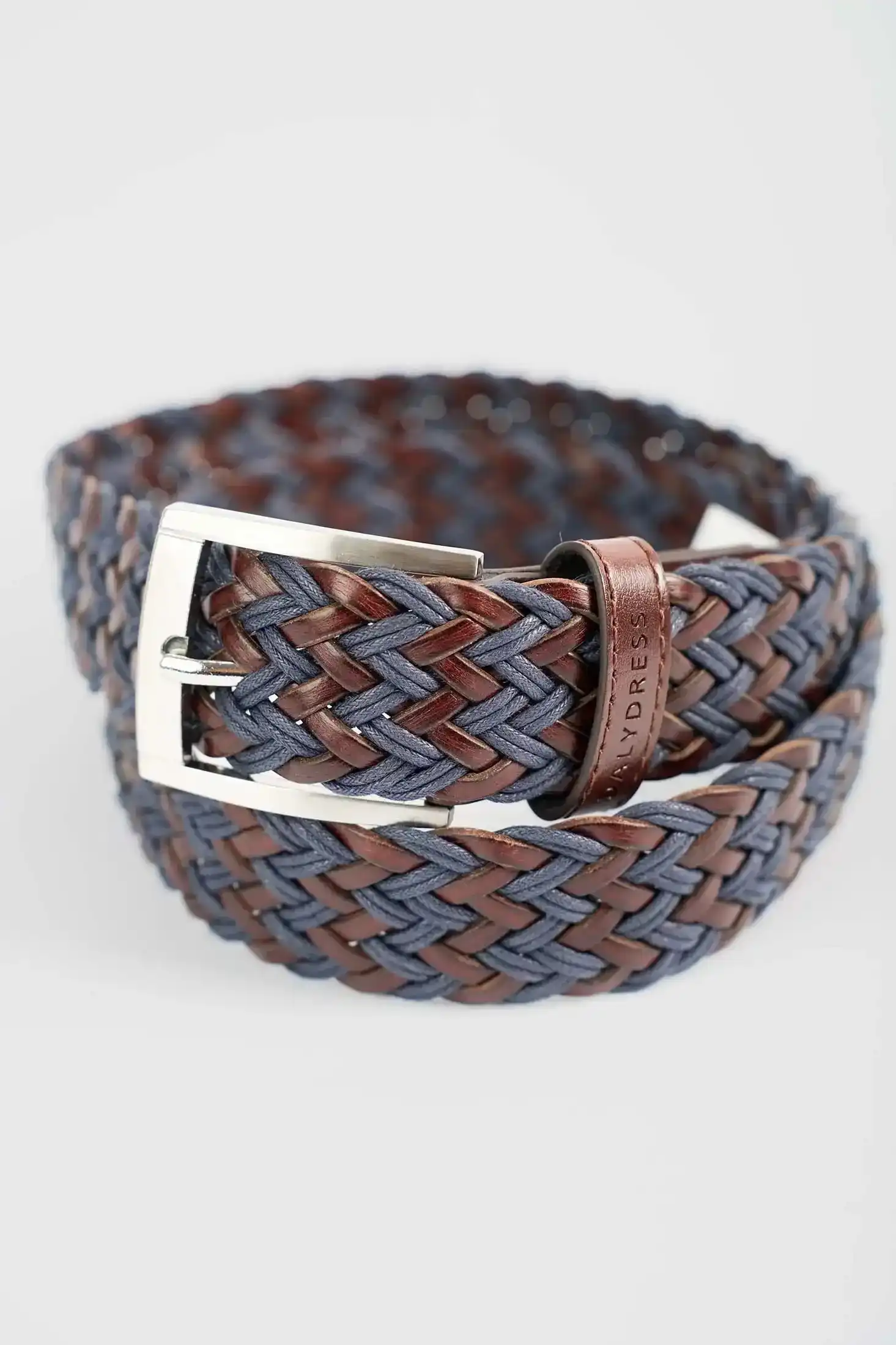 Woven Two-Tone Casual Belt - Image 2