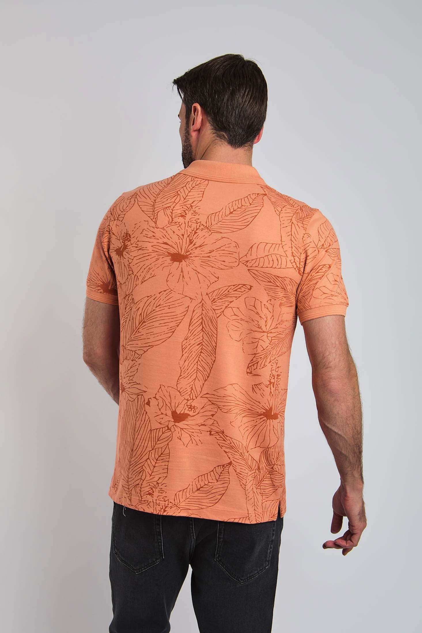 Men Regular Fit Polo -  Orange - Image 3