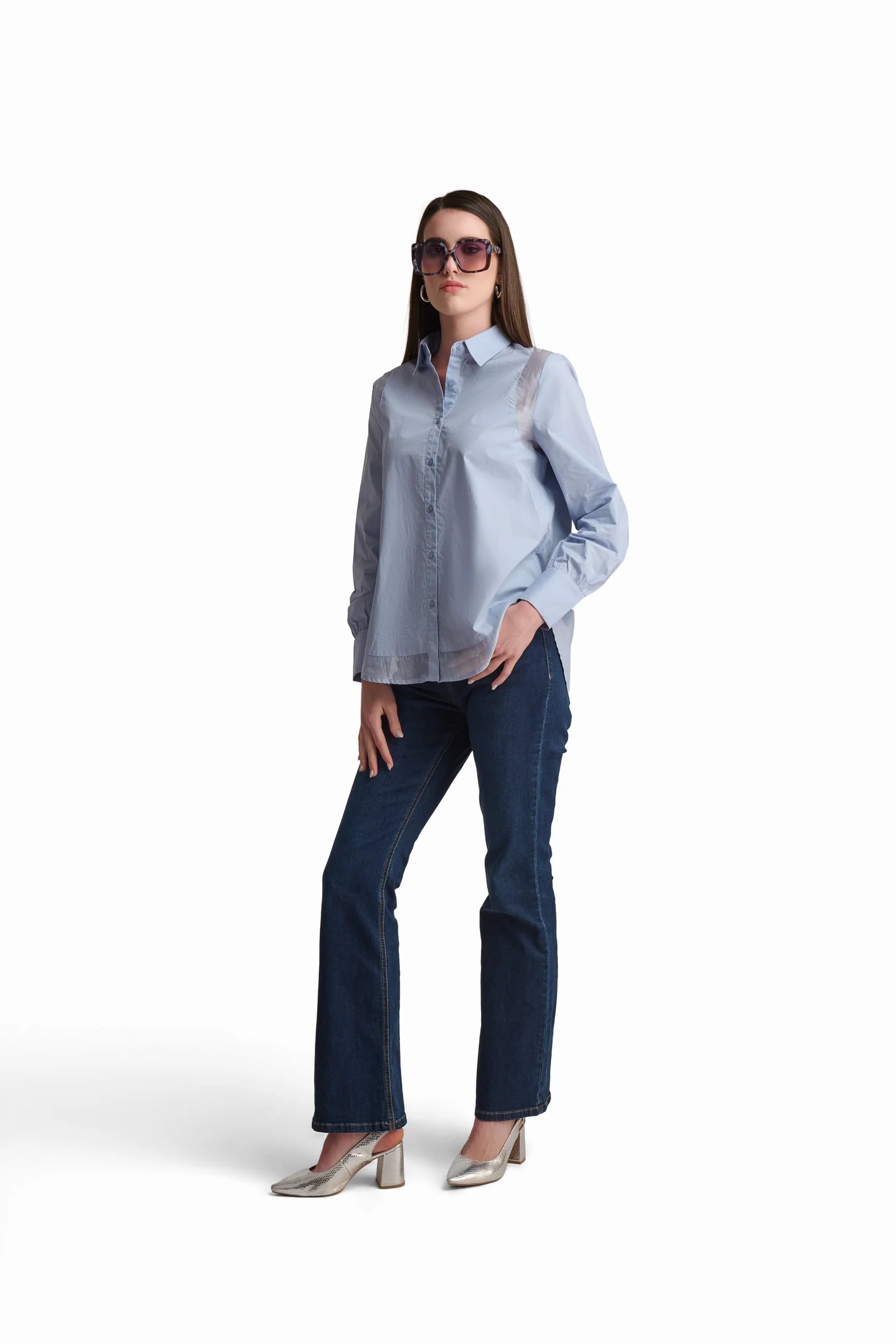 Blue Cotton Shirt - Image 3