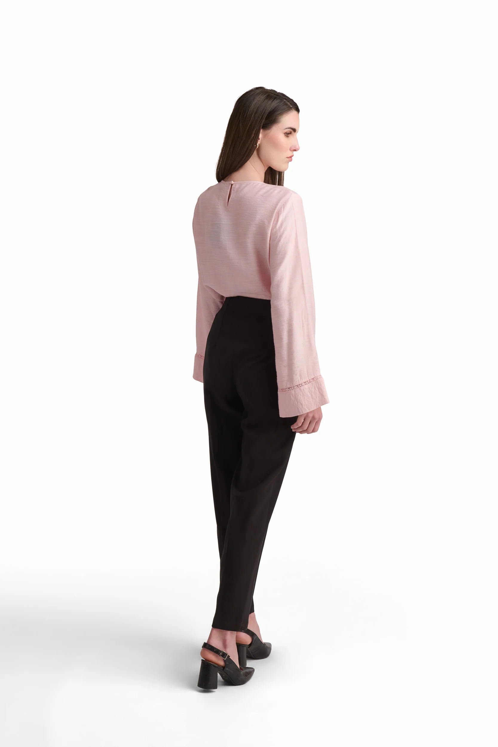 Soft Blush Relaxed Blouse - Image 3