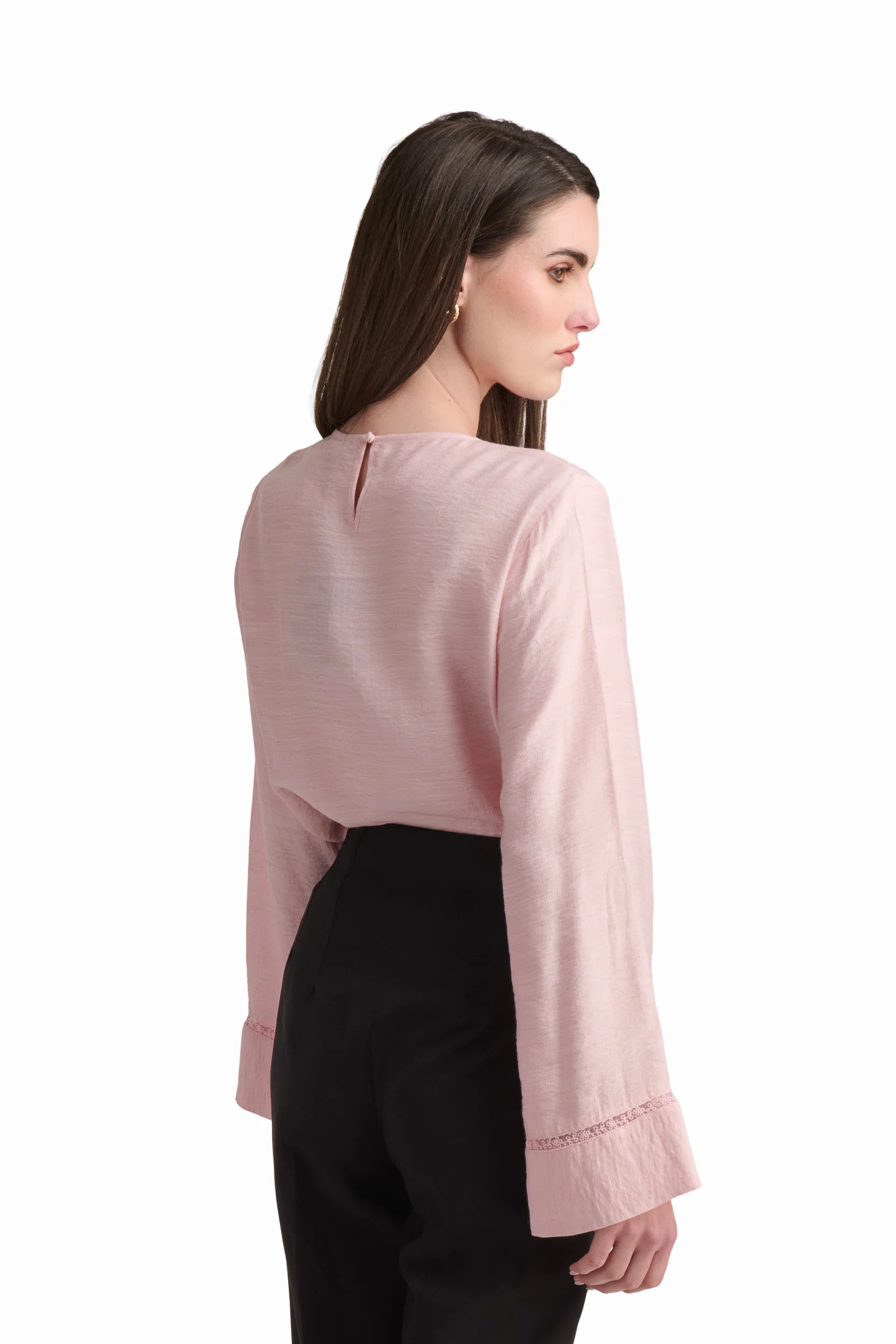Soft Blush Relaxed Blouse - Image 4