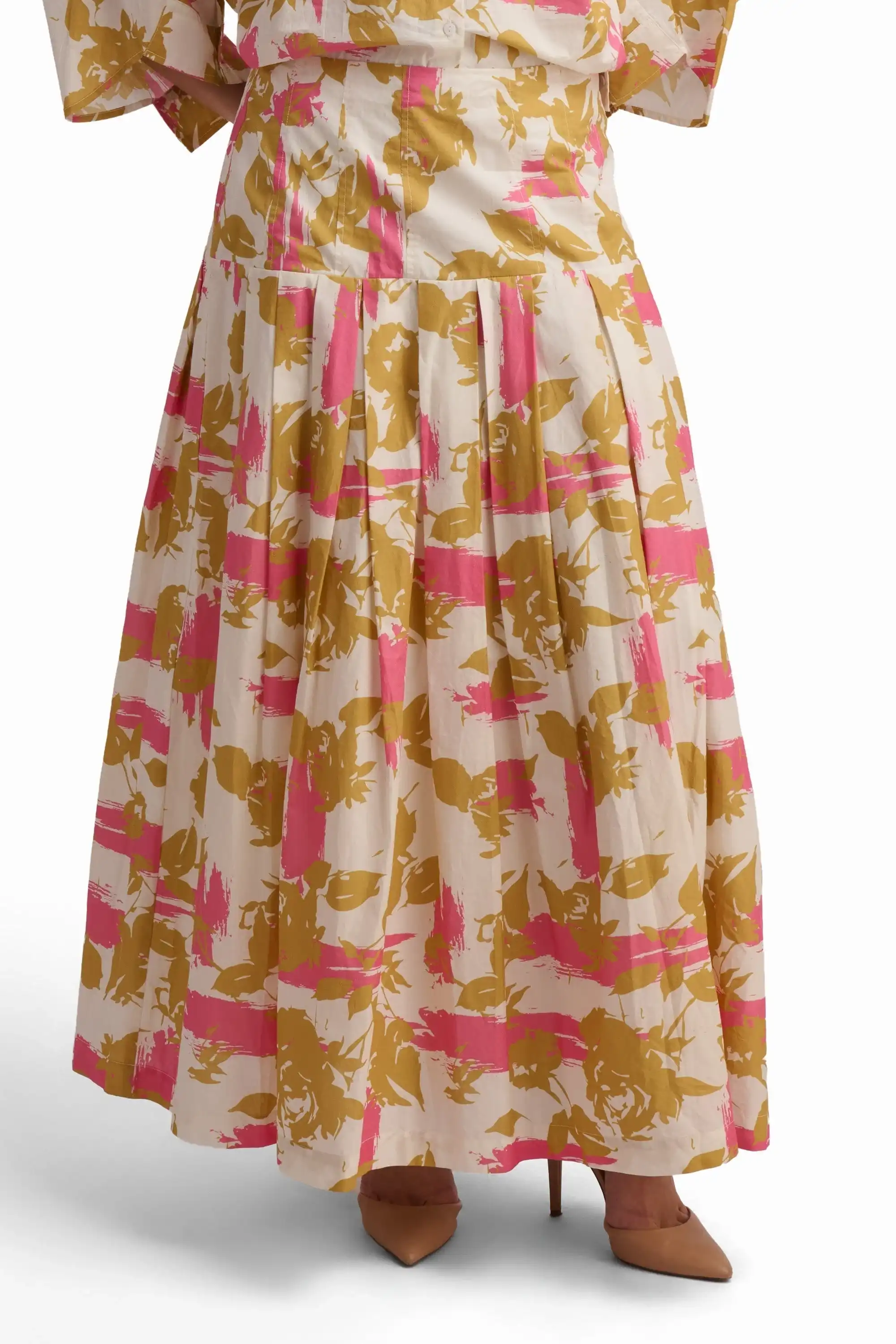 Golden Bloom Maxi Skirt - Image 3