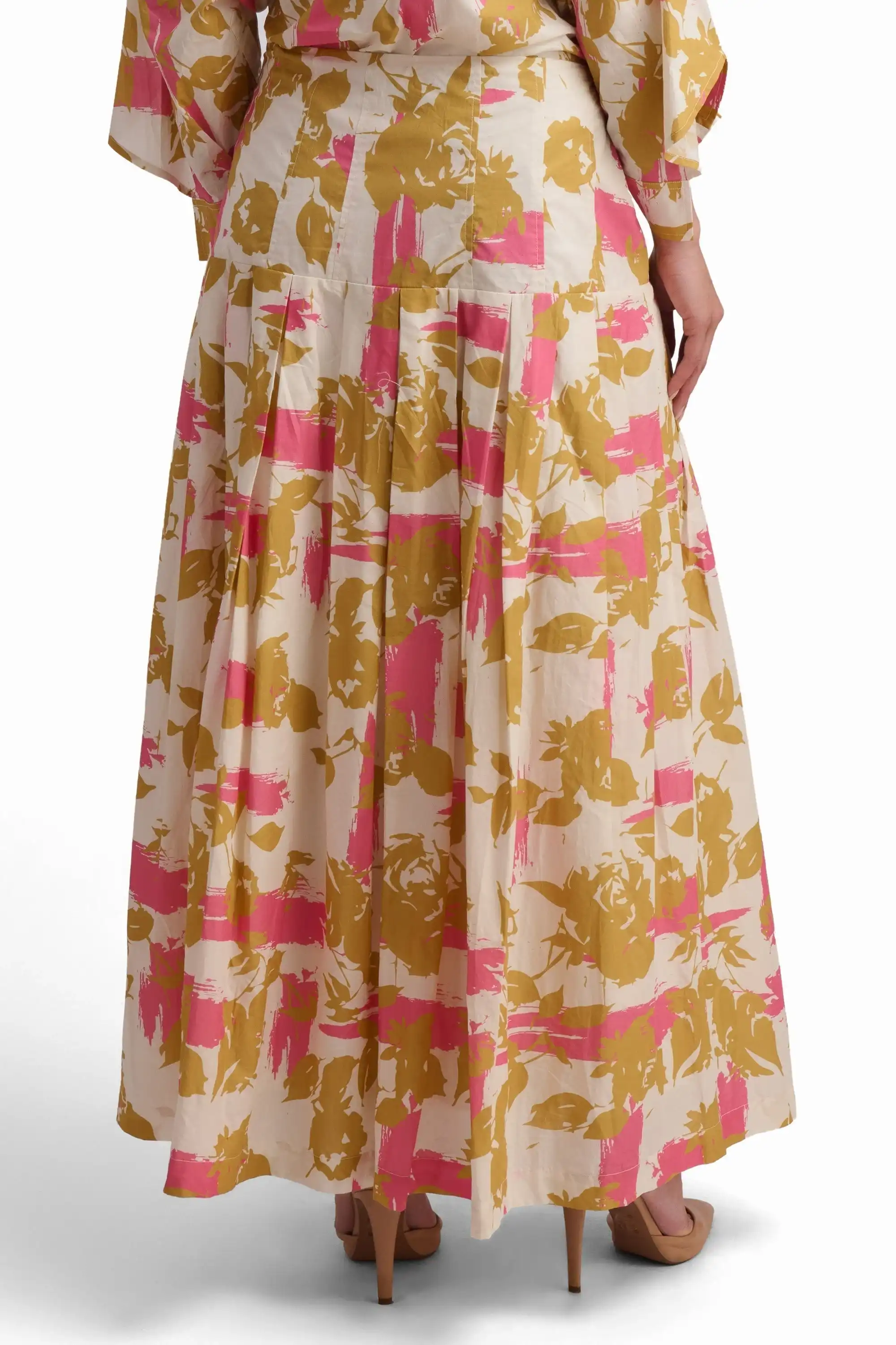 Golden Bloom Maxi Skirt - Image 4