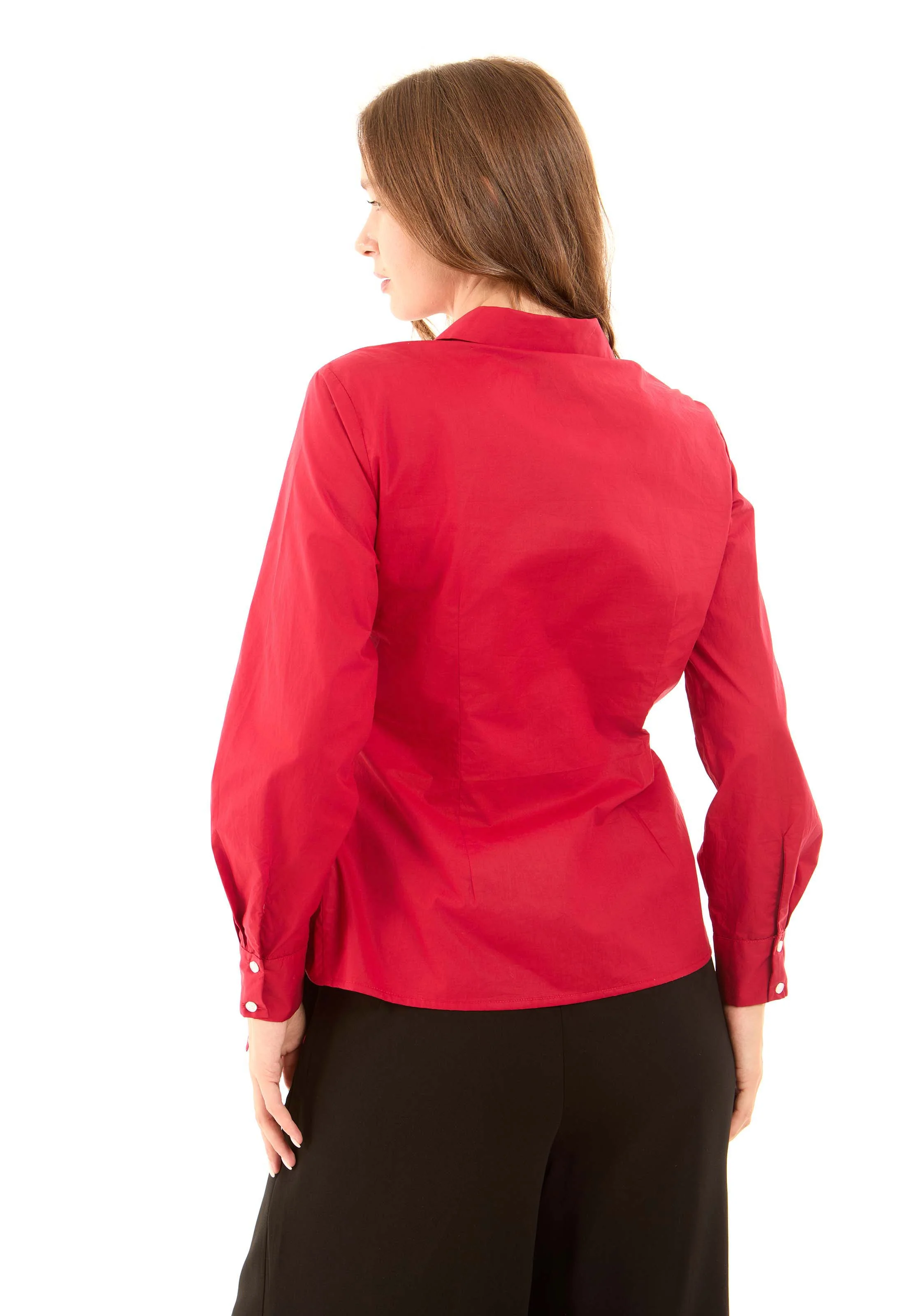 Chic Wrapped Cotton Shirt - Image 11