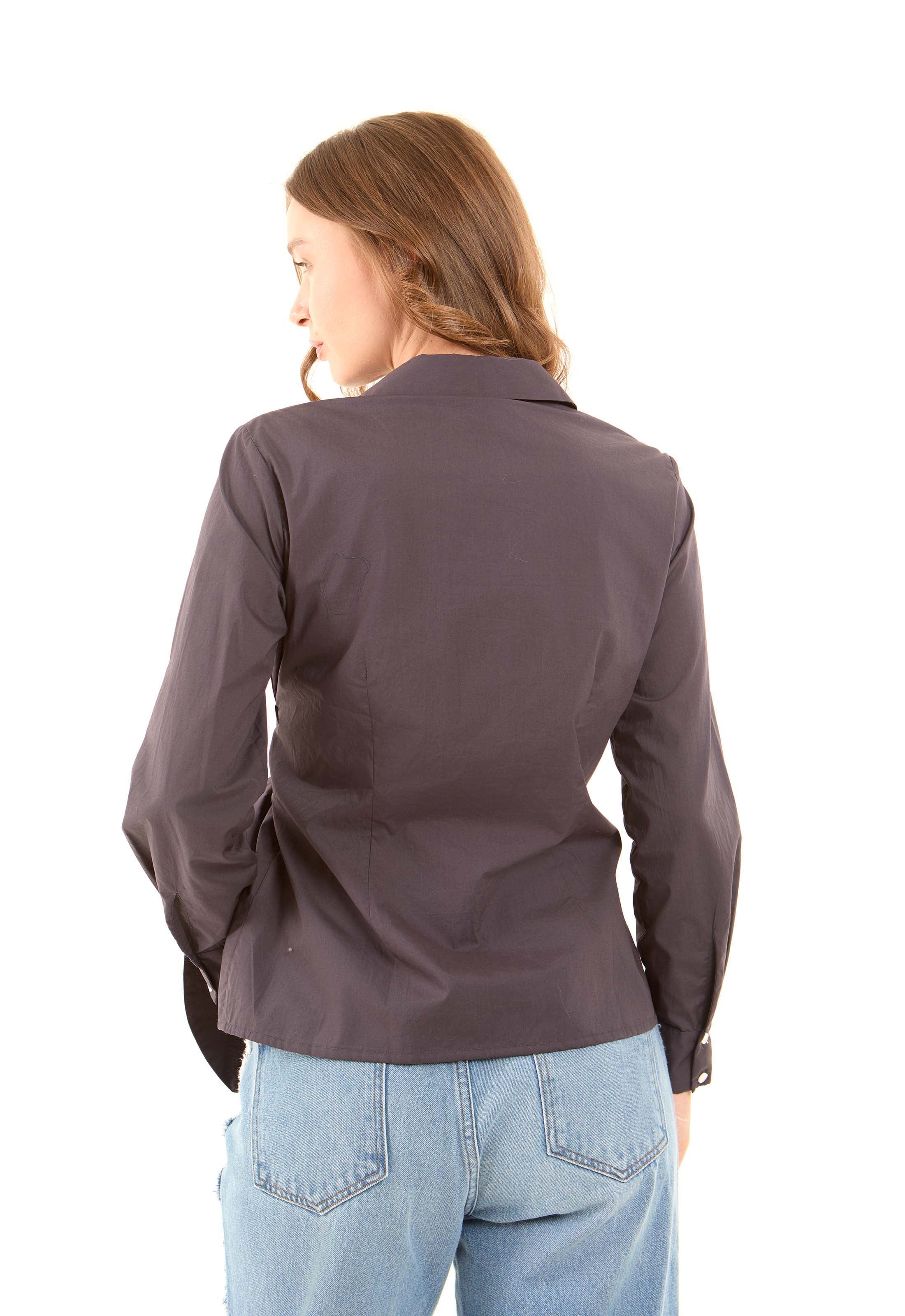Chic Wrapped Cotton Shirt - Image 4