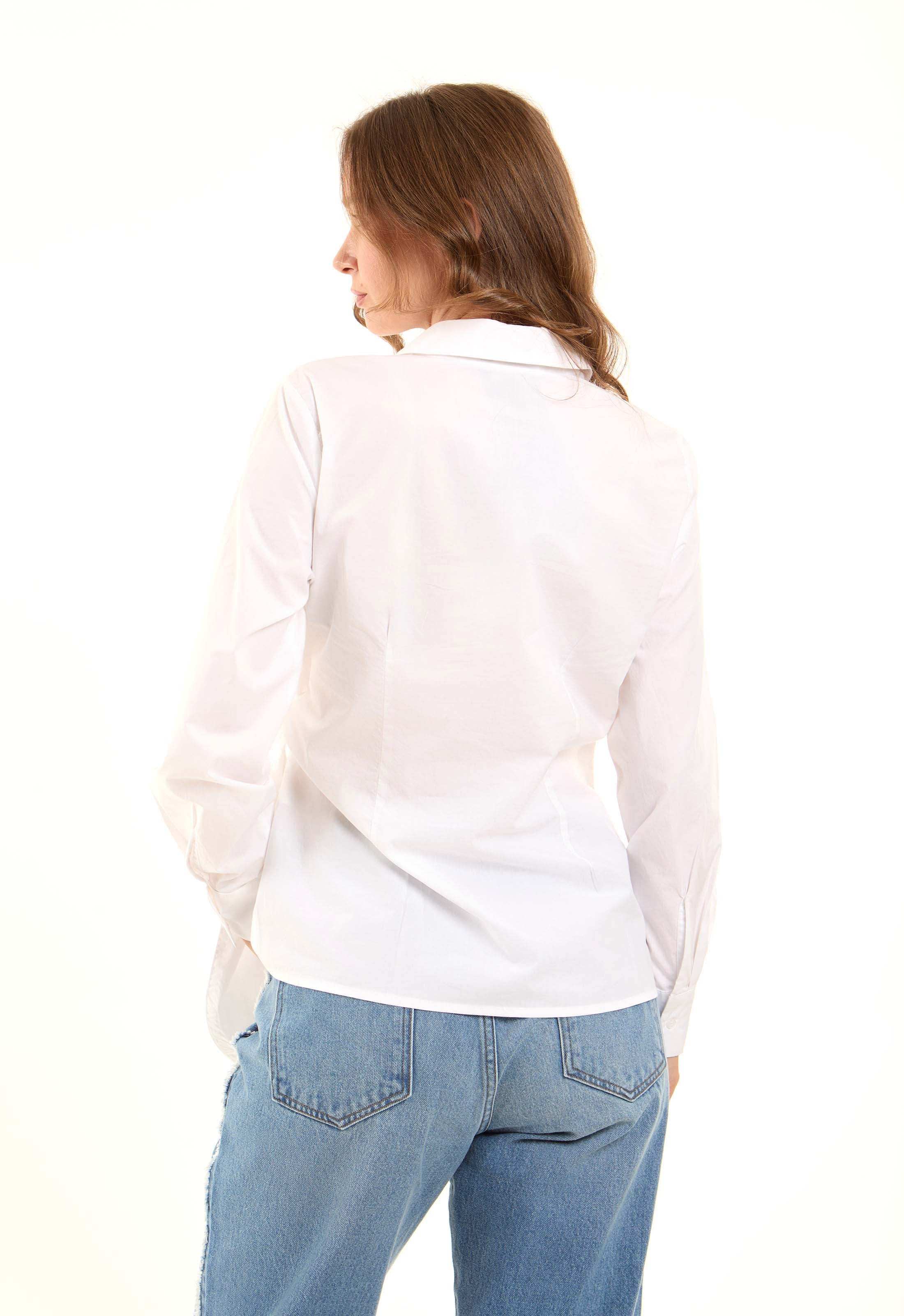 Chic Wrapped Cotton Shirt - Image 7
