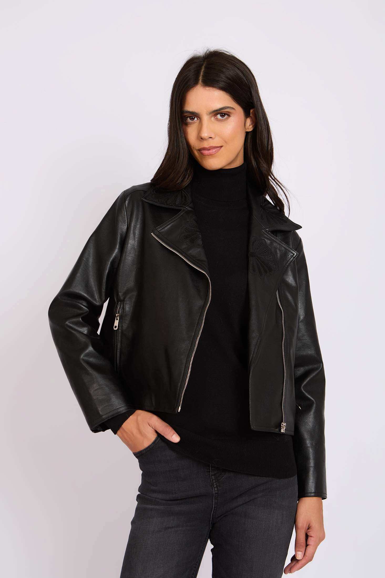 Women Regular Fit Jacket Black - Image 2