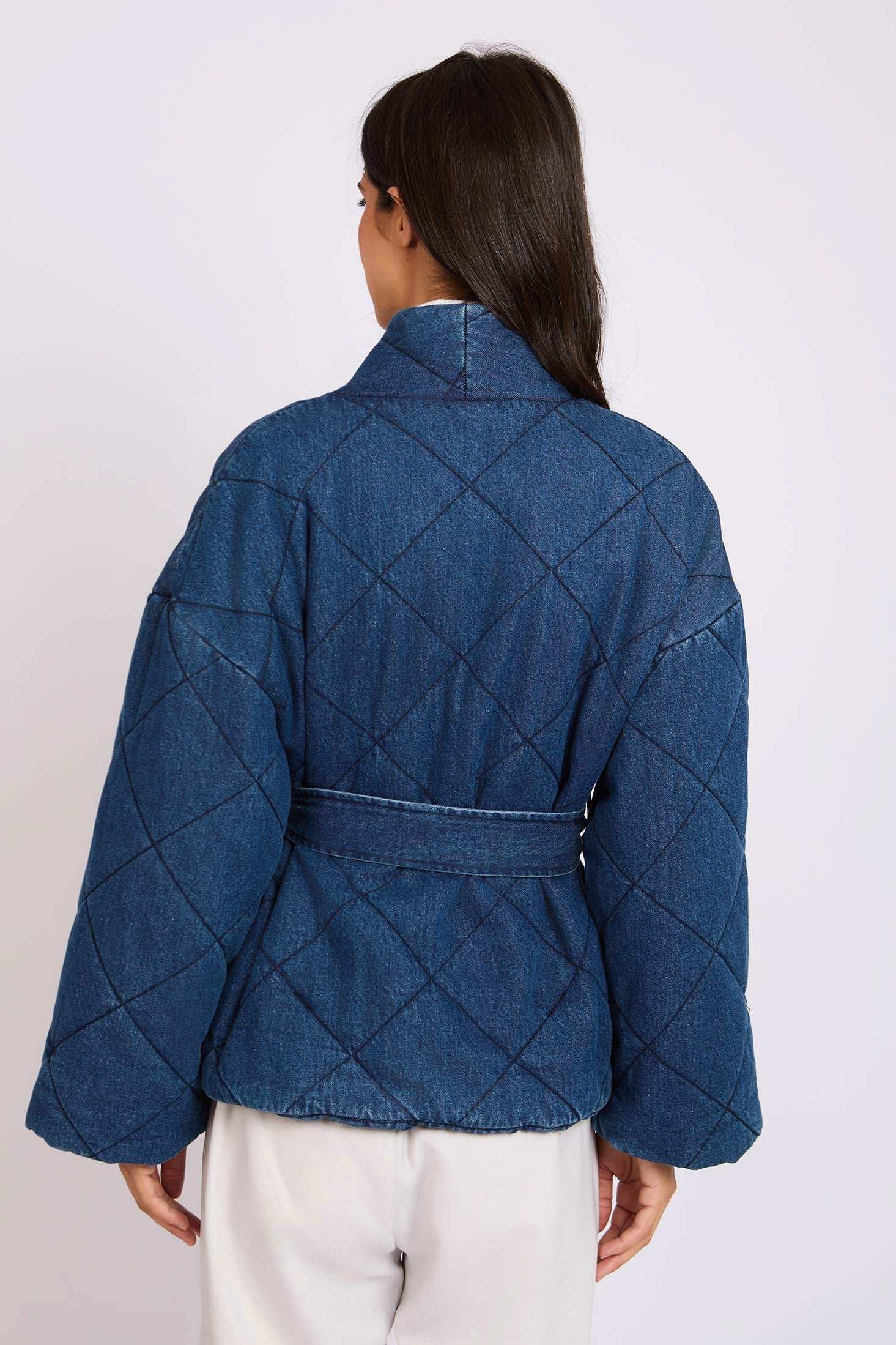Women Regular Fit Kimono Dark Blue - Image 5