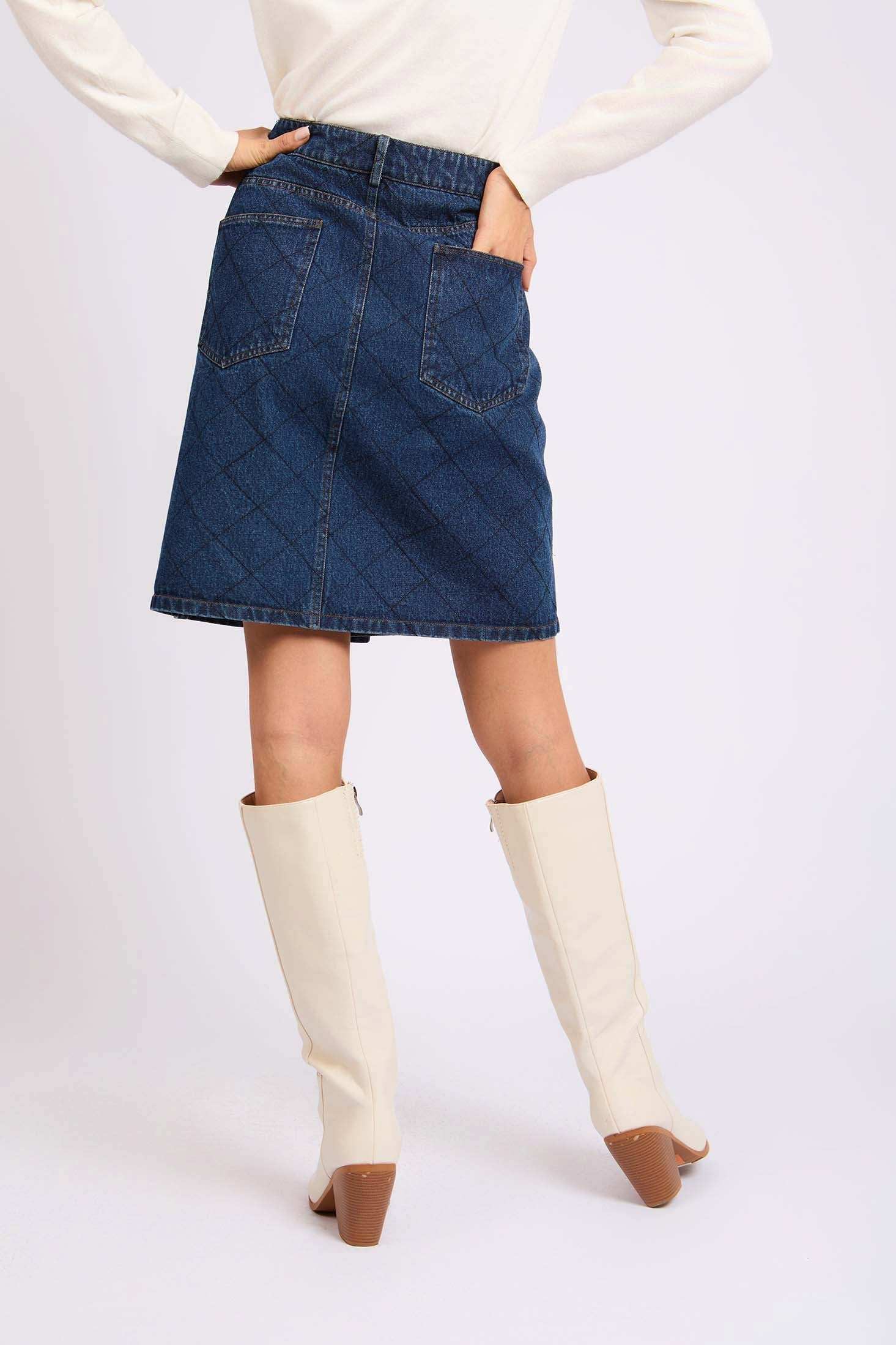 Women Regular Fit Skirt Blue - Image 3