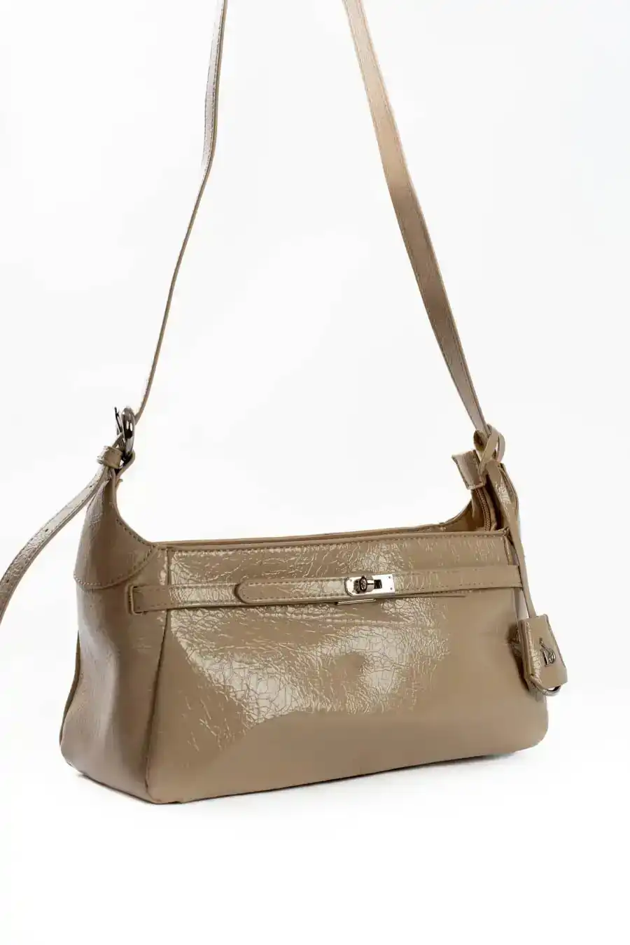 Sleek Minimalist Textured Shoulder-Bag - Image 2