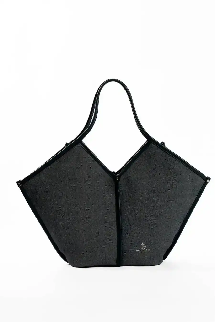Modern Leather Trimmed Shoulder-Bag - Image 4