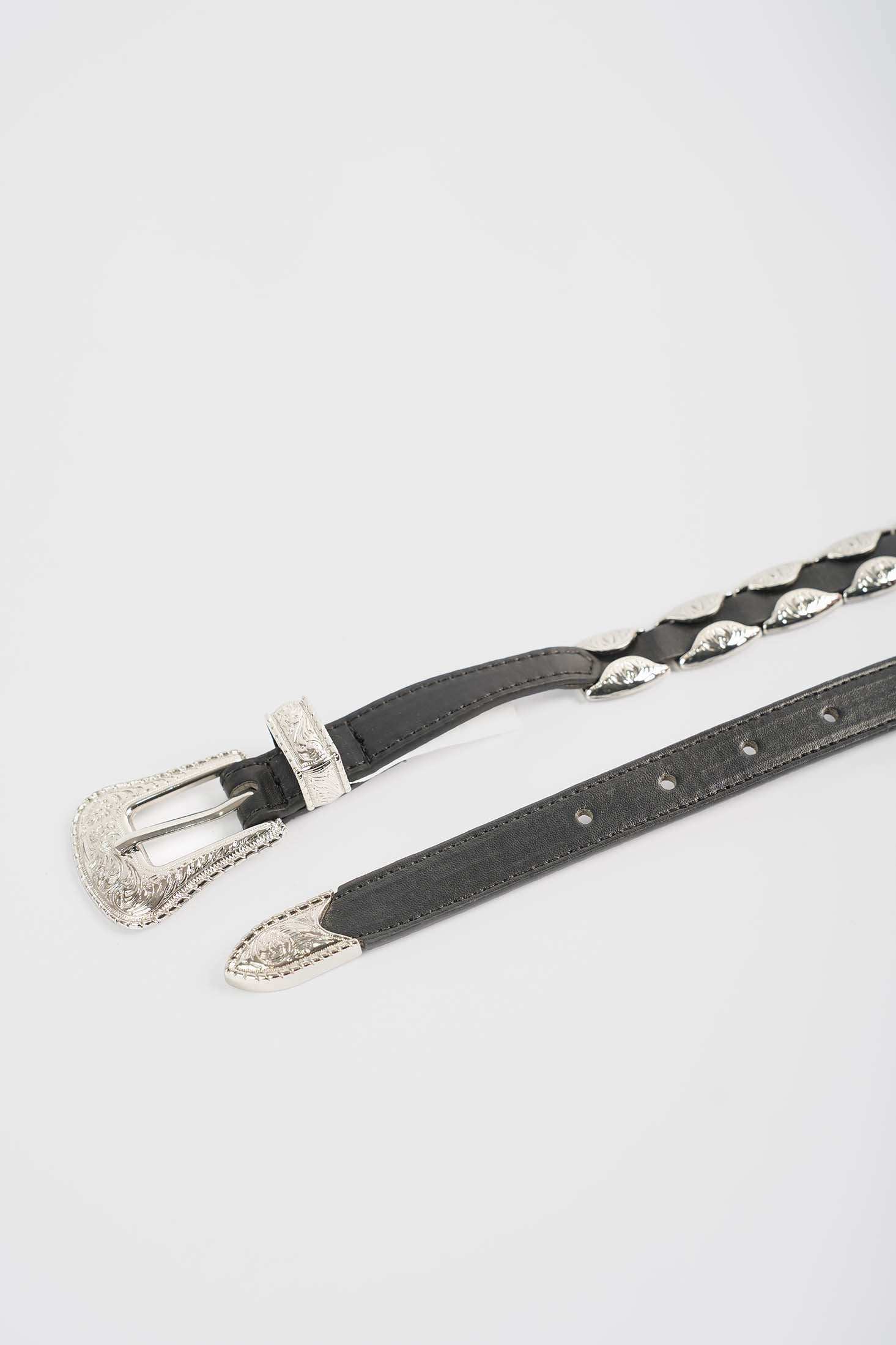 Western Linked Metal-Detail Belt - Image 2