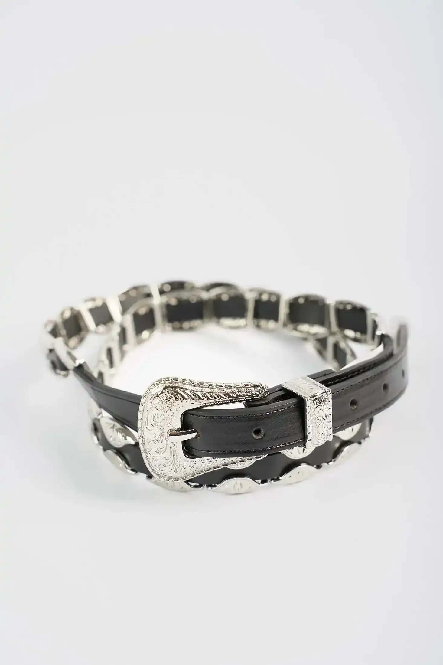 Western Linked Metal-Detail Belt - Image 4